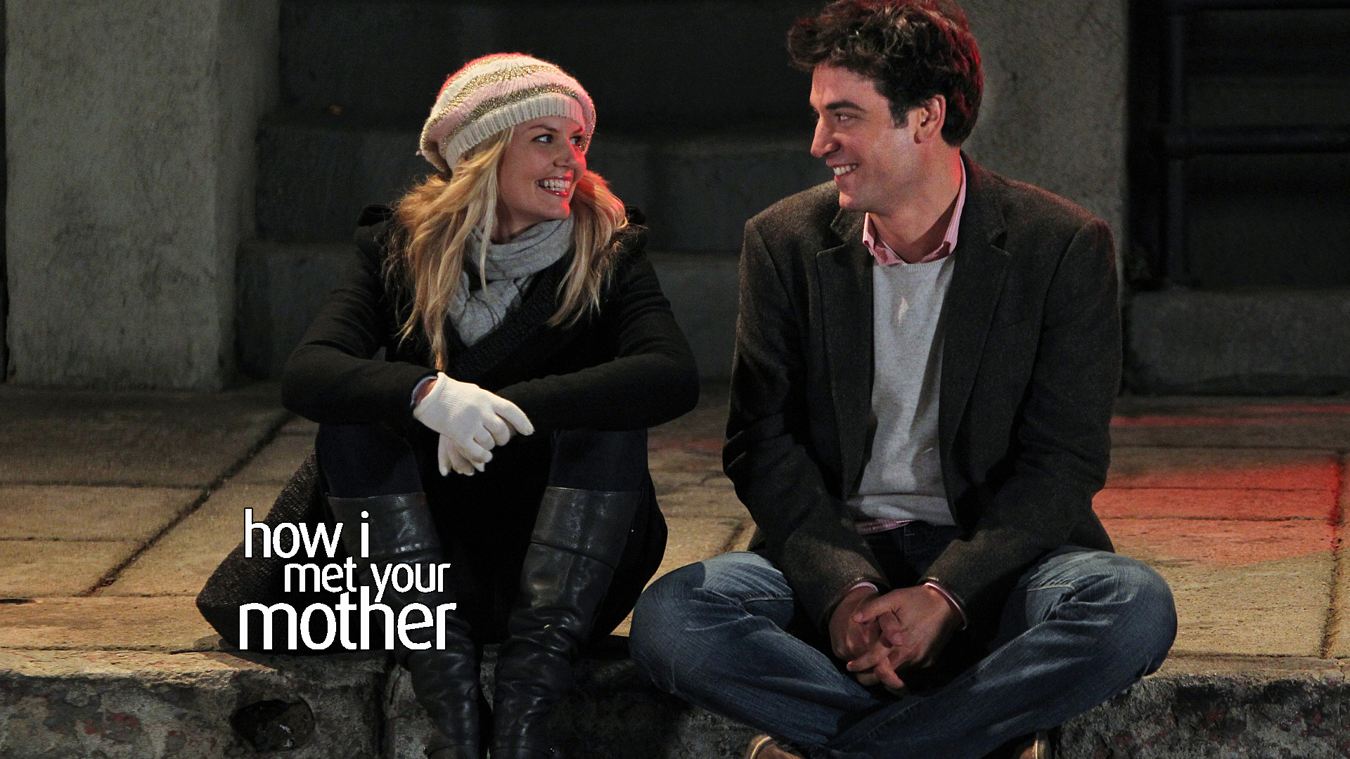 Josh Radnor and woman from How I Met Your Mother HD Wallpaper