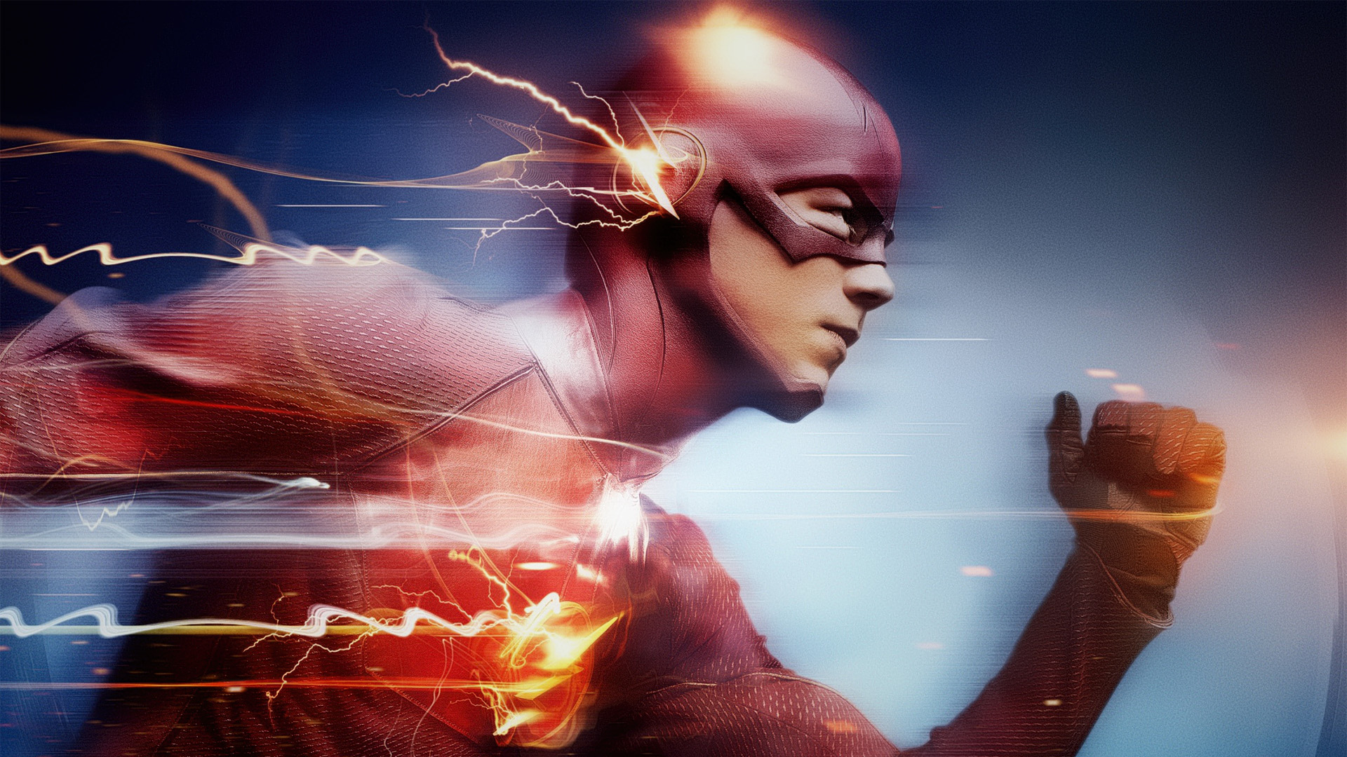 The Flash from DC Comics running HD Wallpaper