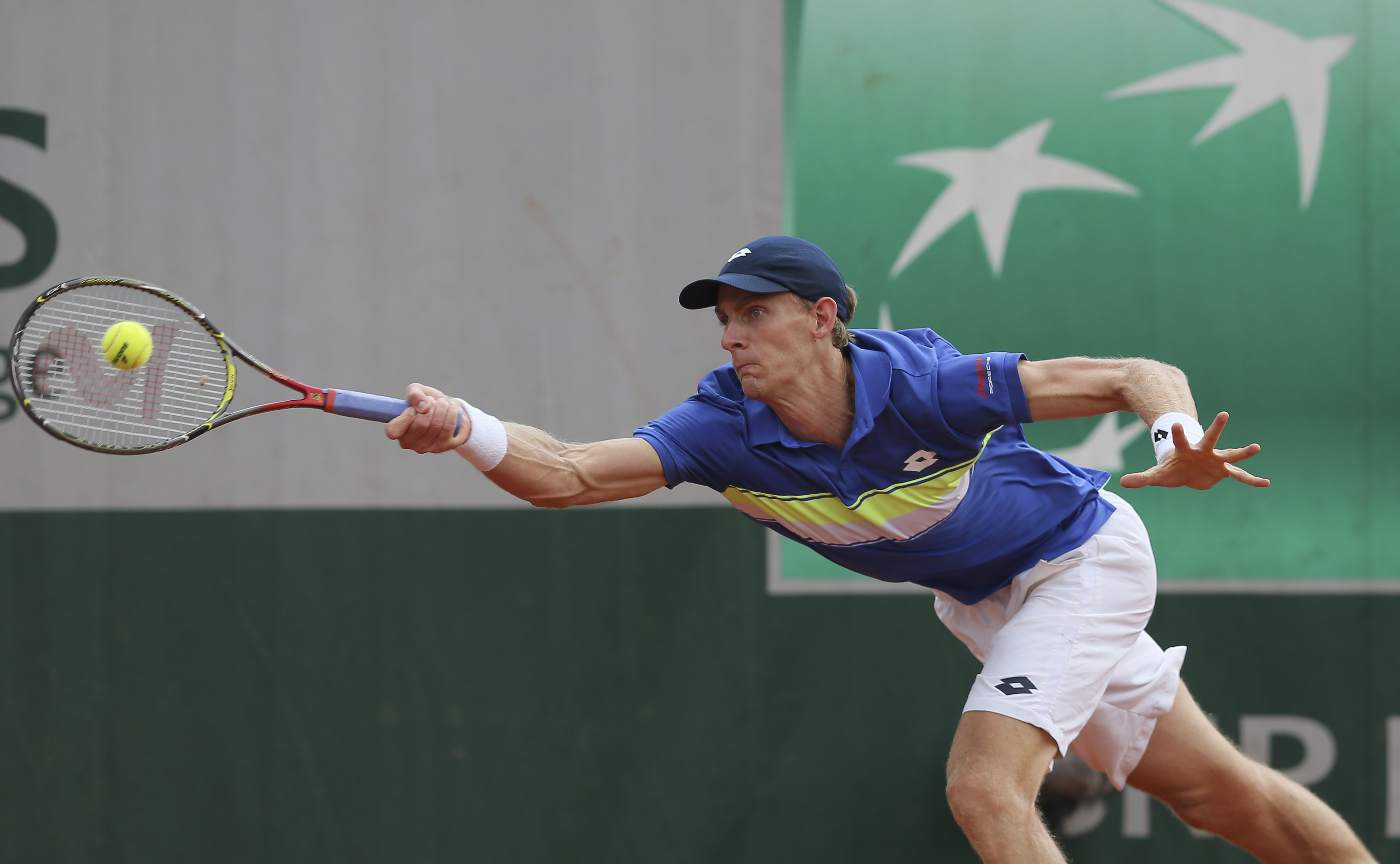 Kevin Anderson playing tennis HD Wallpaper