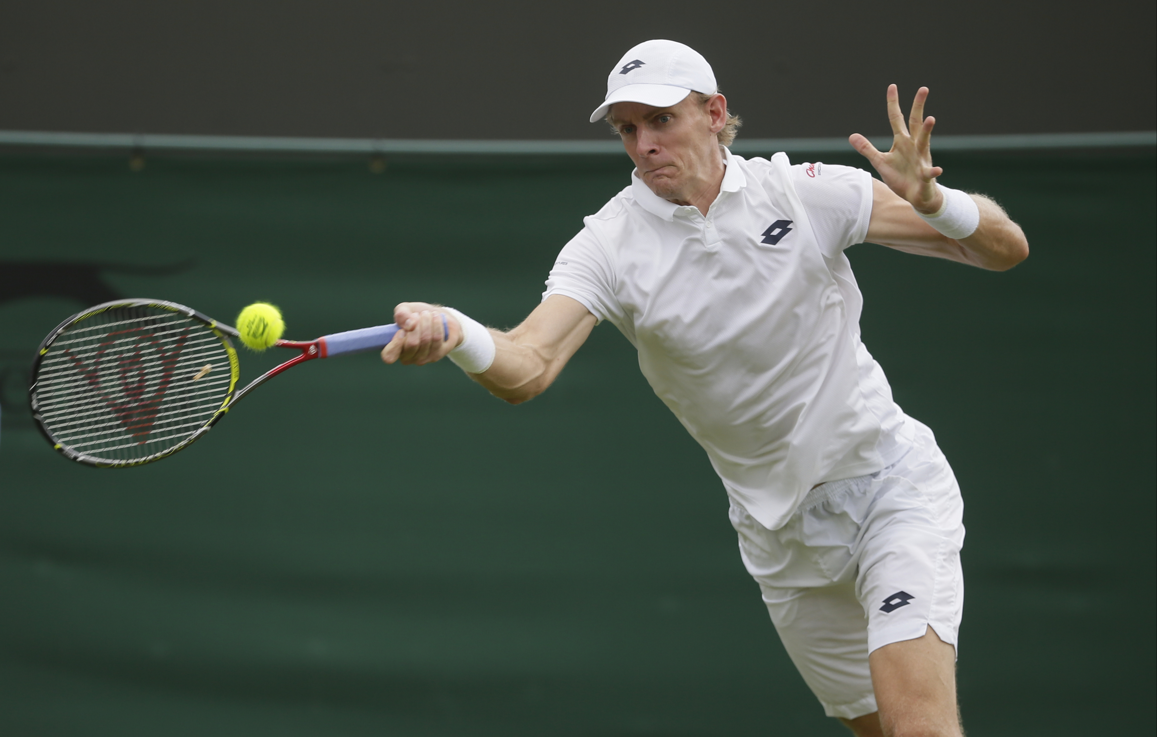 Kevin Anderson playing tennis HD Wallpaper
