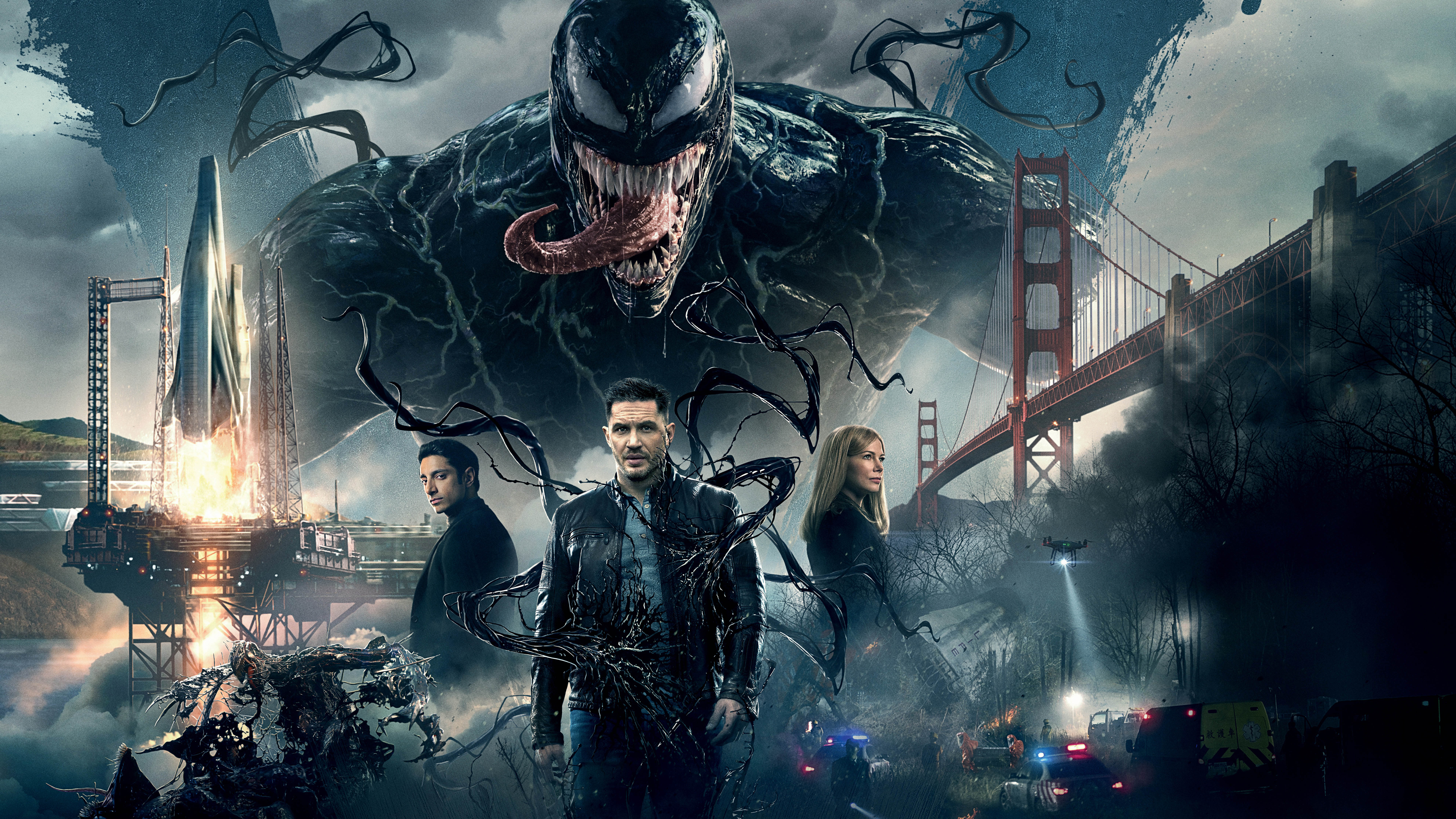 Venom and Michelle Williams HD Wallpaper