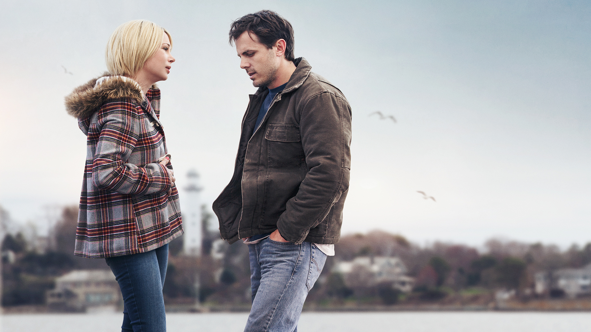 Michelle Williams and Casey Affleck in Manchester by the Sea HD Wallpaper