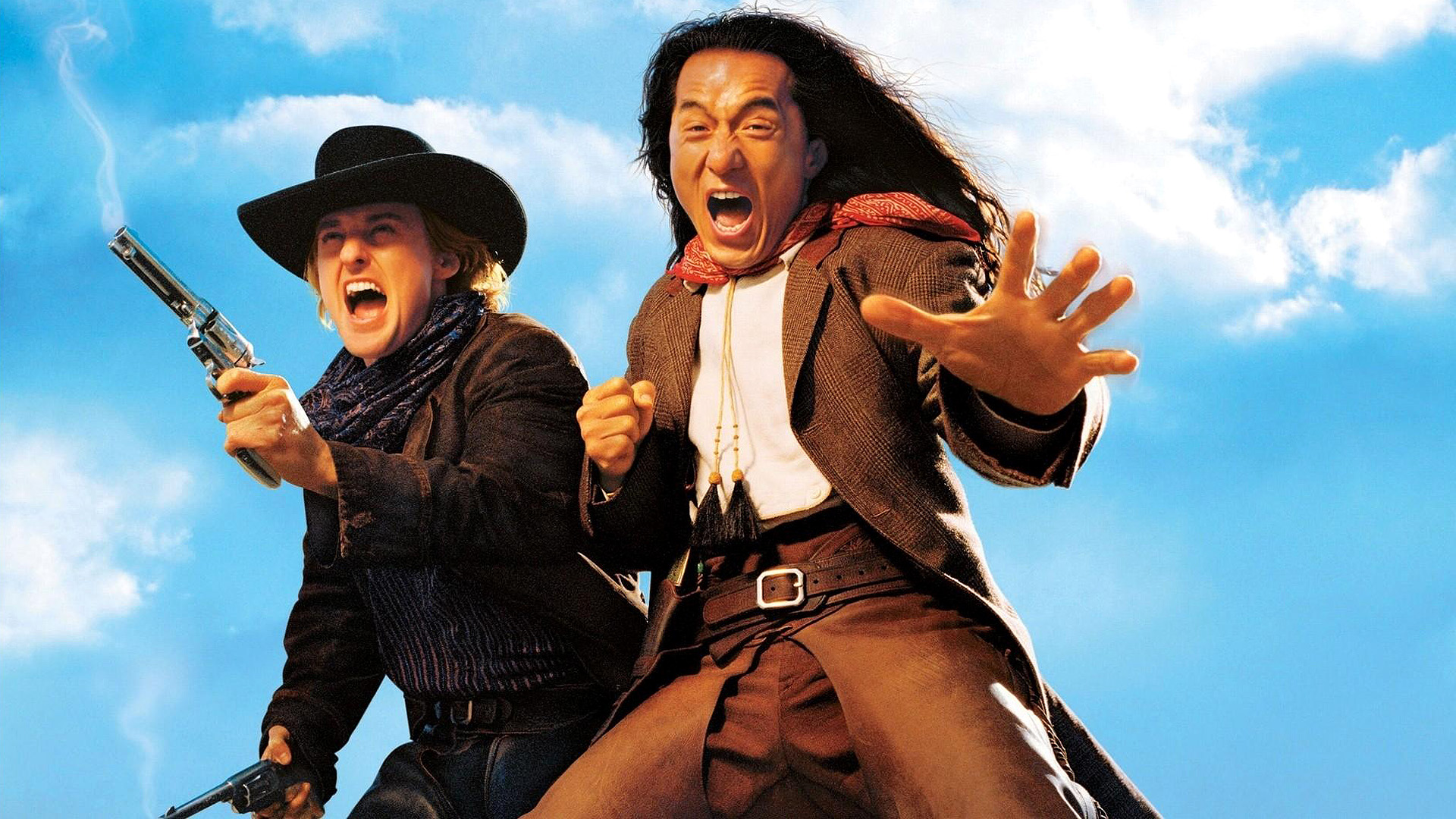Jackie Chan and Owen Wilson in Shanghai Noon HD Wallpaper