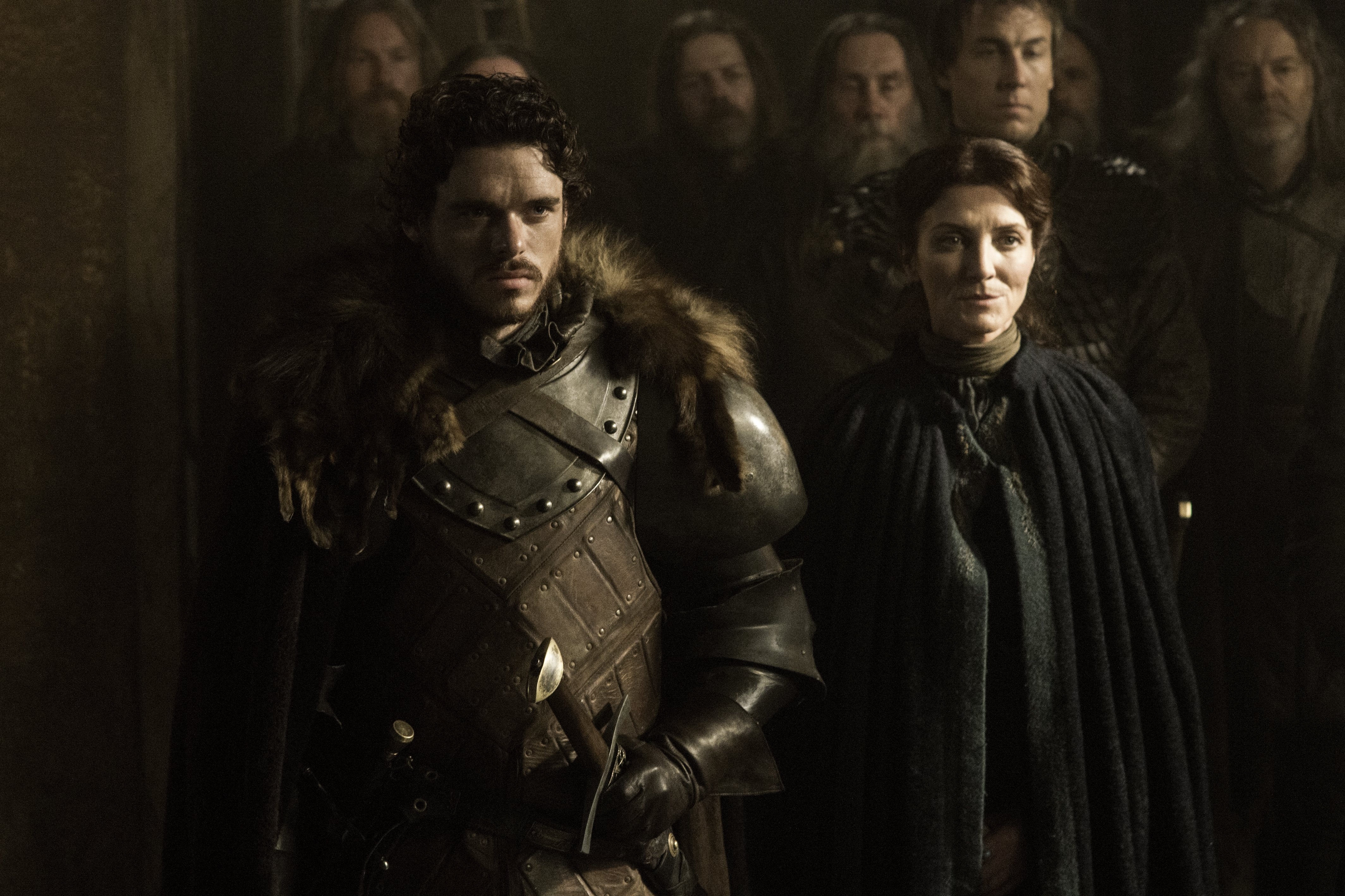 Robb Stark and Catelyn Stark from Game of Thrones HD Wallpaper