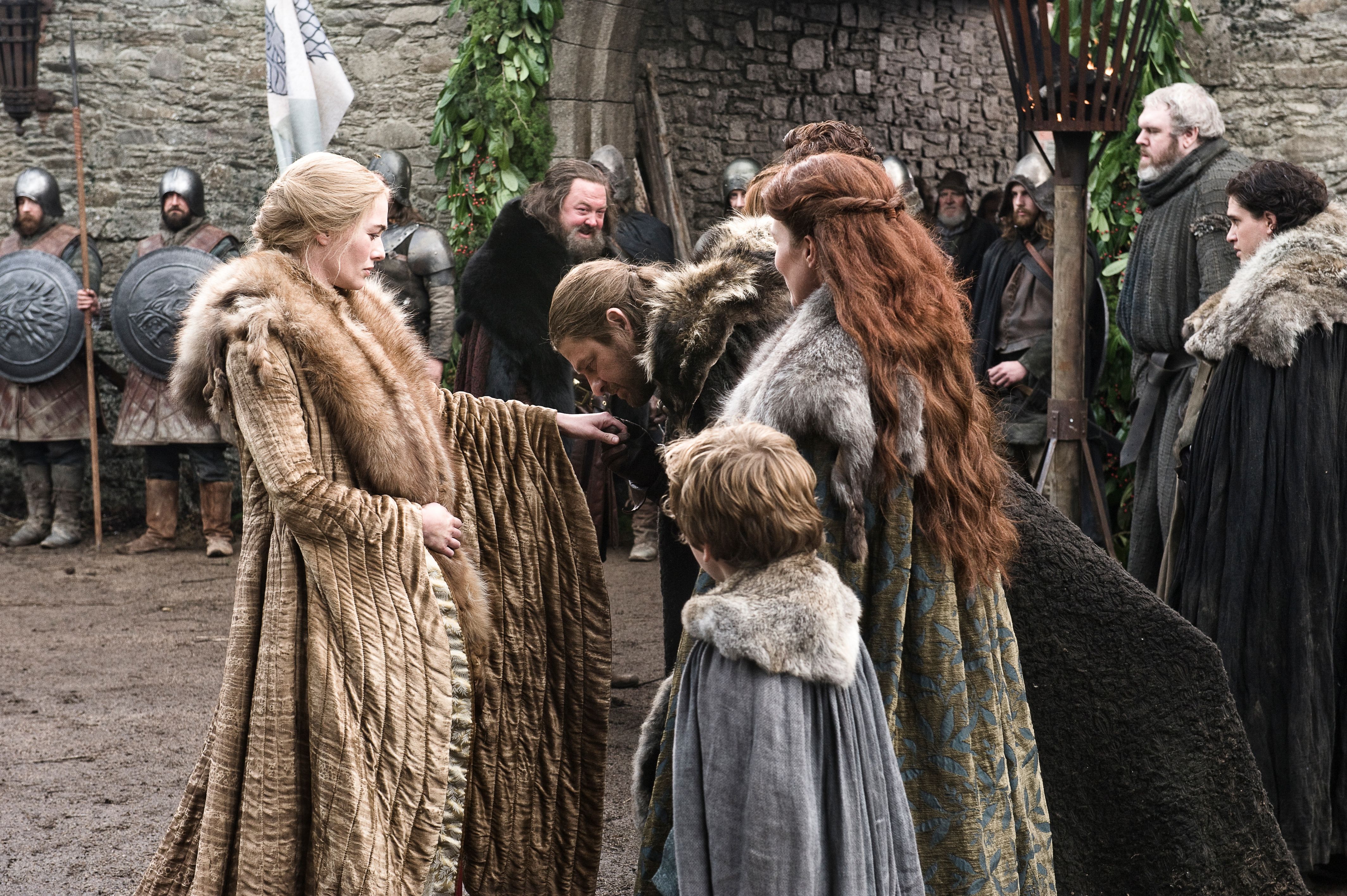 Michelle Fairley and others in Game of Thrones HD Wallpaper