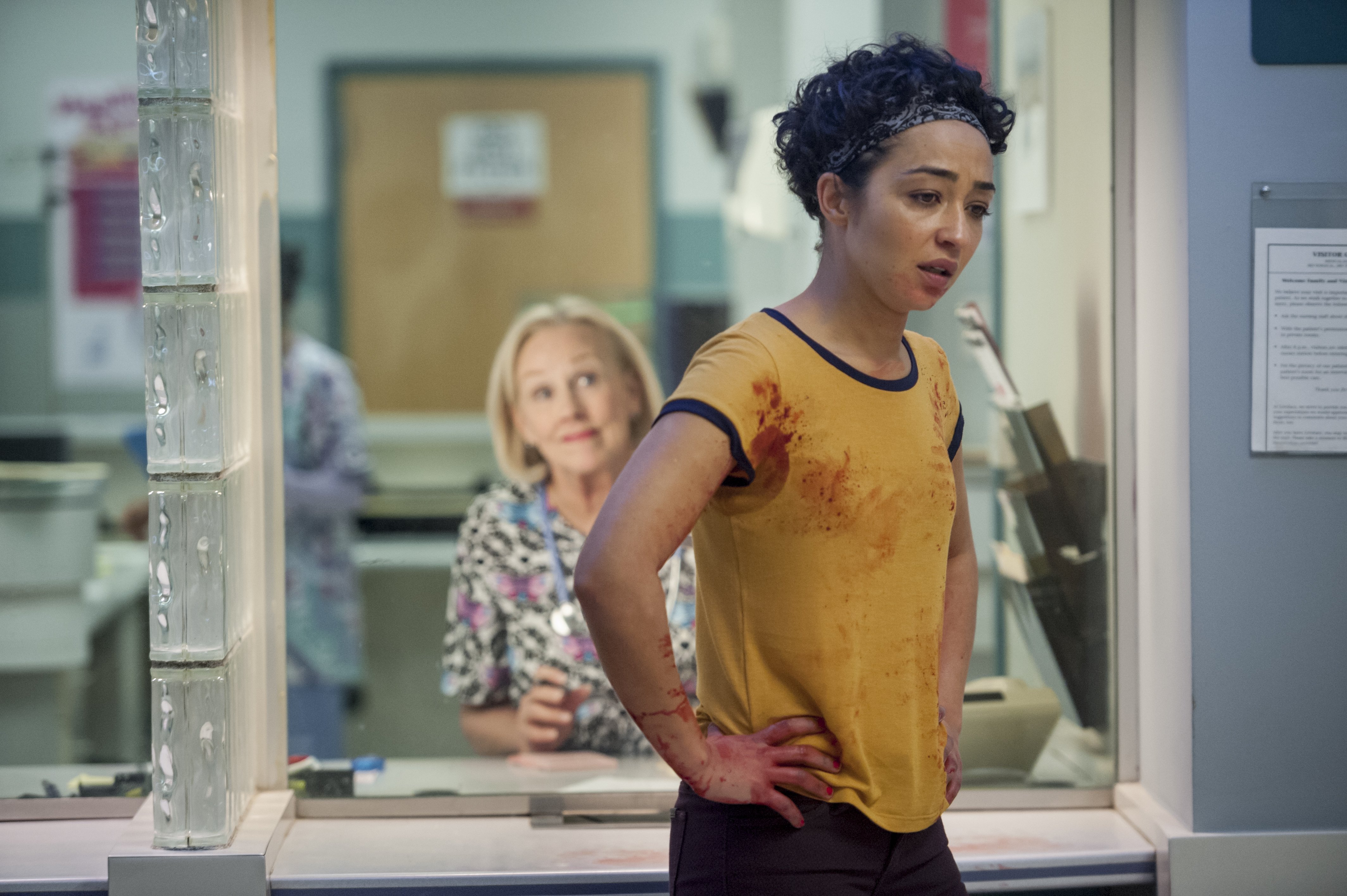 Ruth Negga in a hospital setting HD Wallpaper