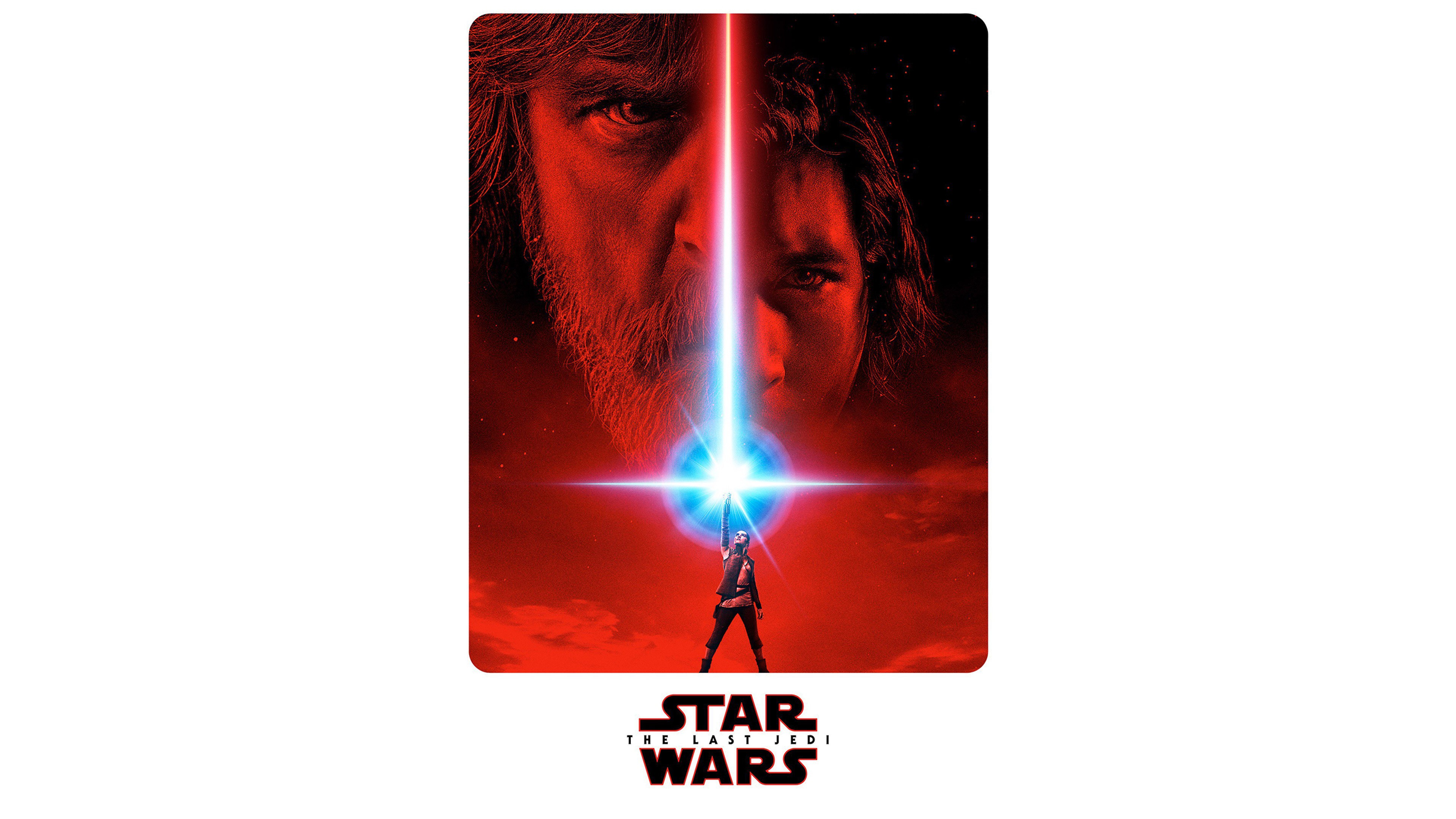 Rey and Kylo Ren from Star Wars: The Last Jedi HD Wallpaper