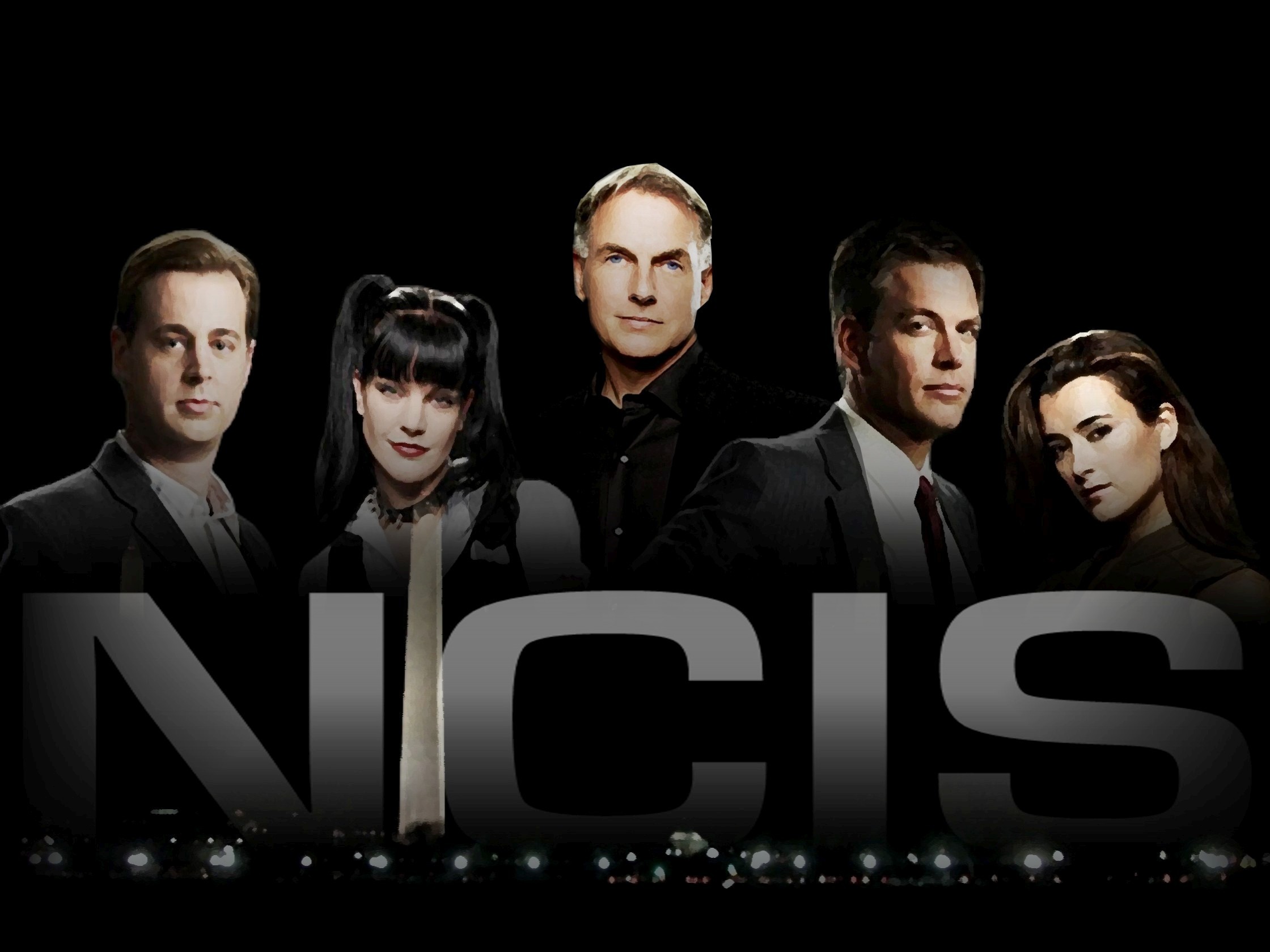 NCIS Cast with Washington Monument HD Wallpaper