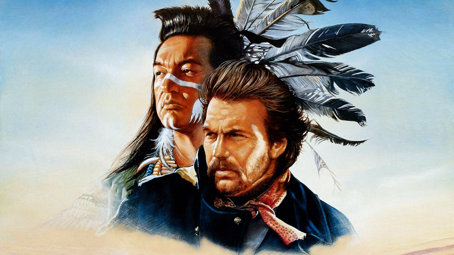 Dances with Wolves: John Dunbar and Kicking Bird HD Wallpaper