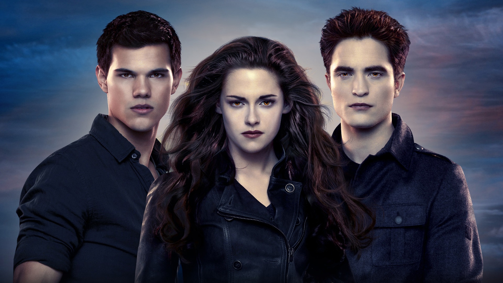 Taylor Lautner, Kristen Stewart, Robert Pattinson from Twilight HD Wallpaper