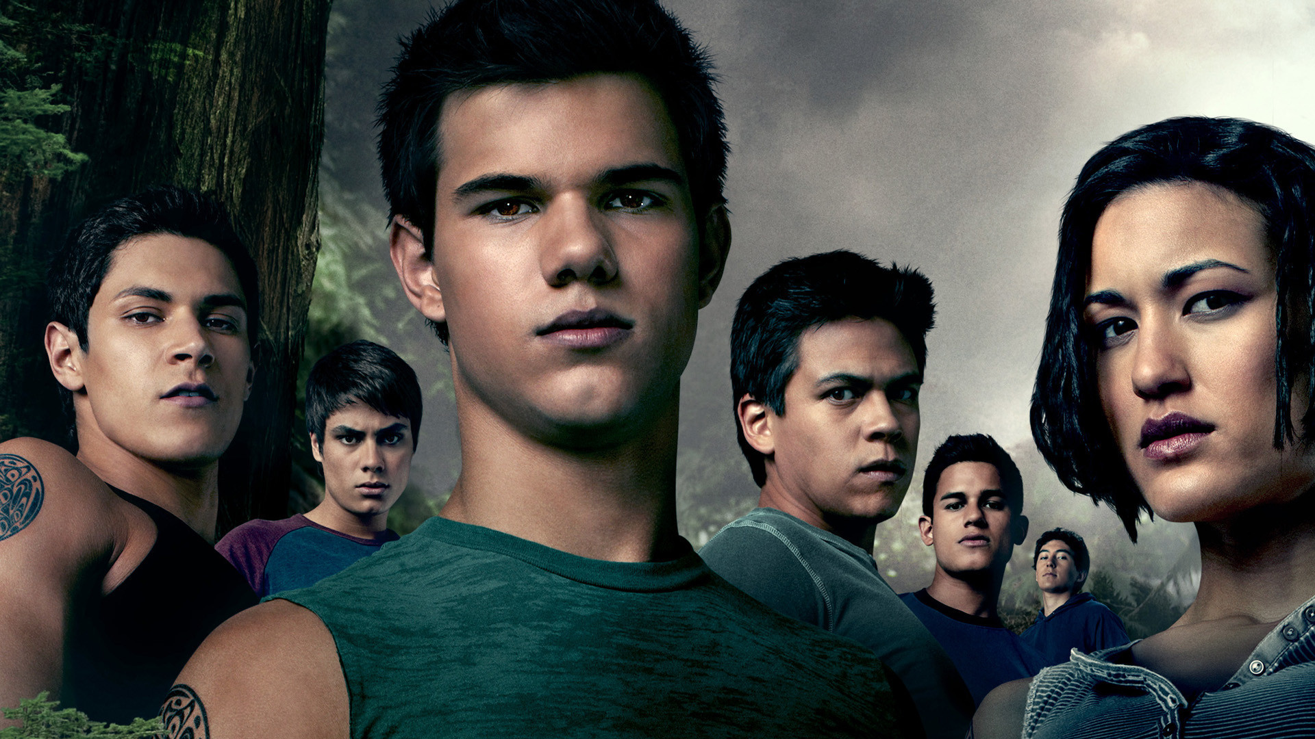 Jacob Black and the Quileute wolf pack from Twilight HD Wallpaper