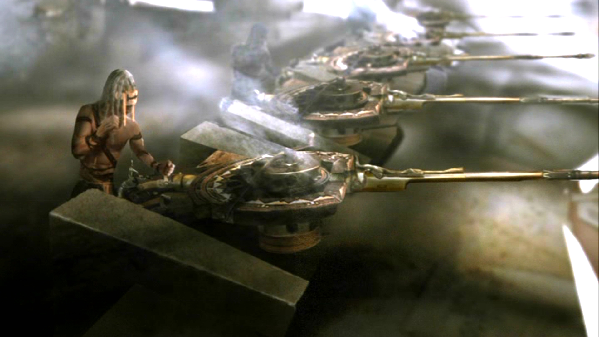 John Carter with alien weaponry HD Wallpaper