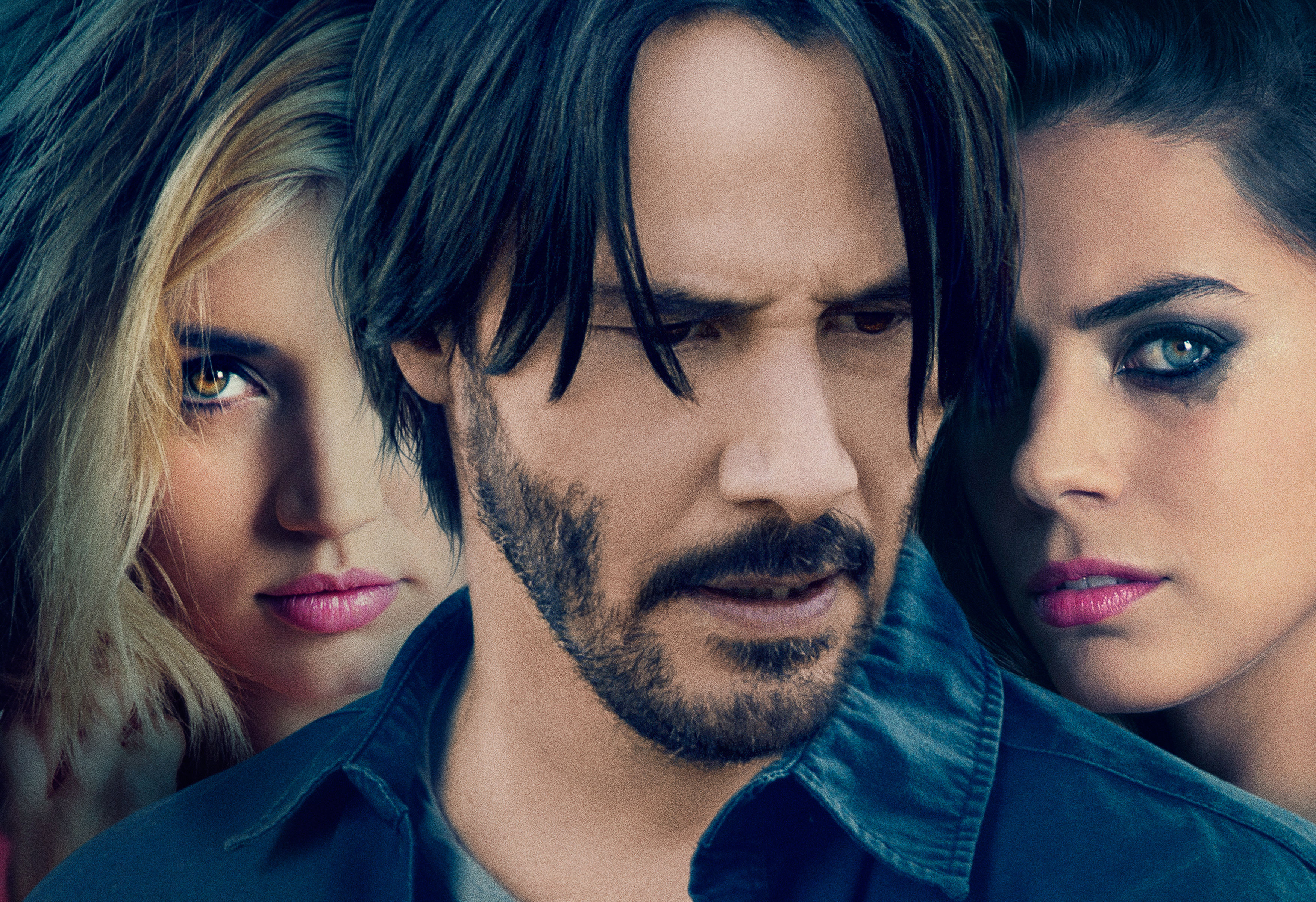 Keanu Reeves, Ana de Armas, and Lorenza Izzo HD Wallpaper