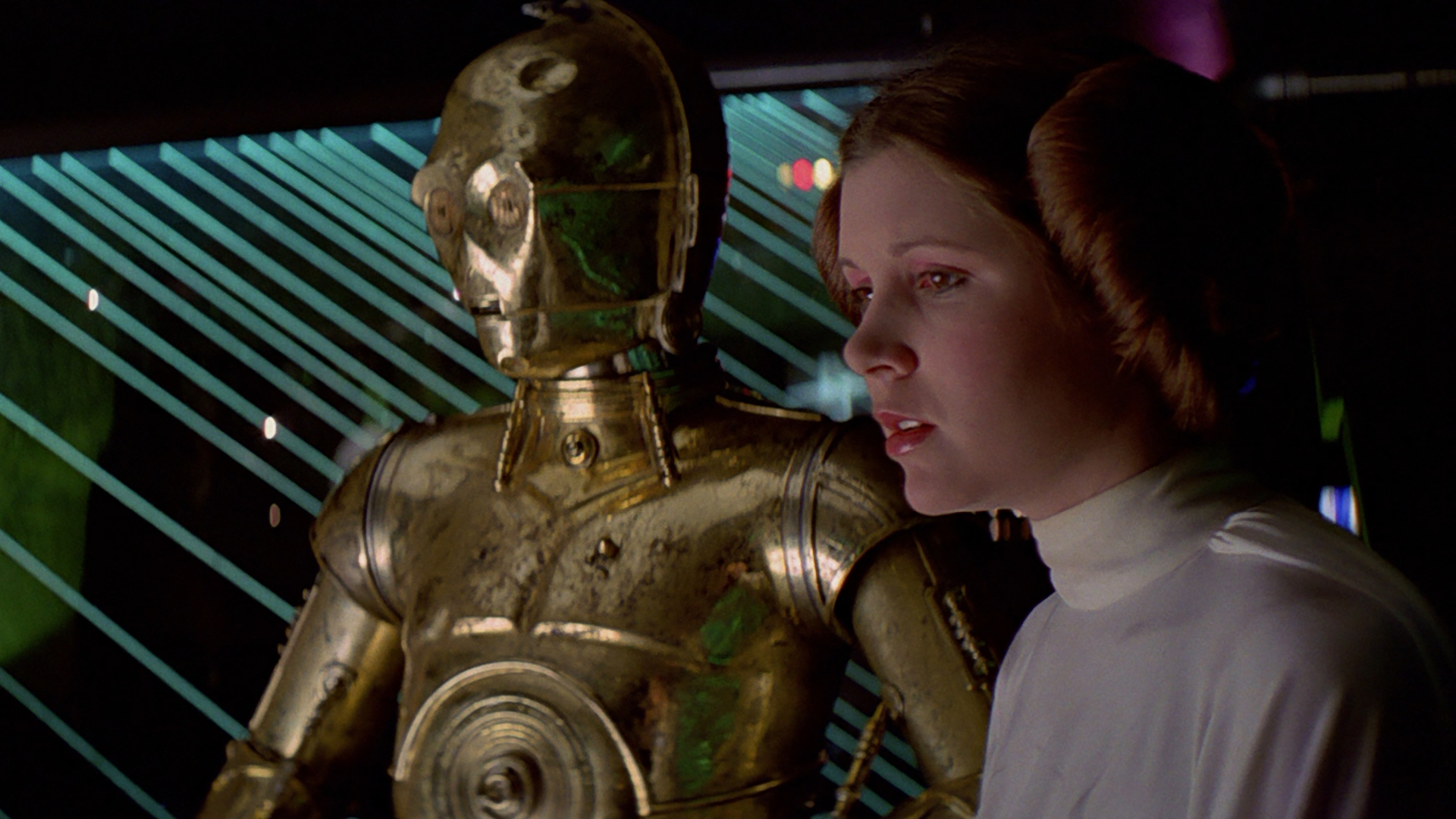 Princess Leia and C-3PO from Star Wars HD Wallpaper