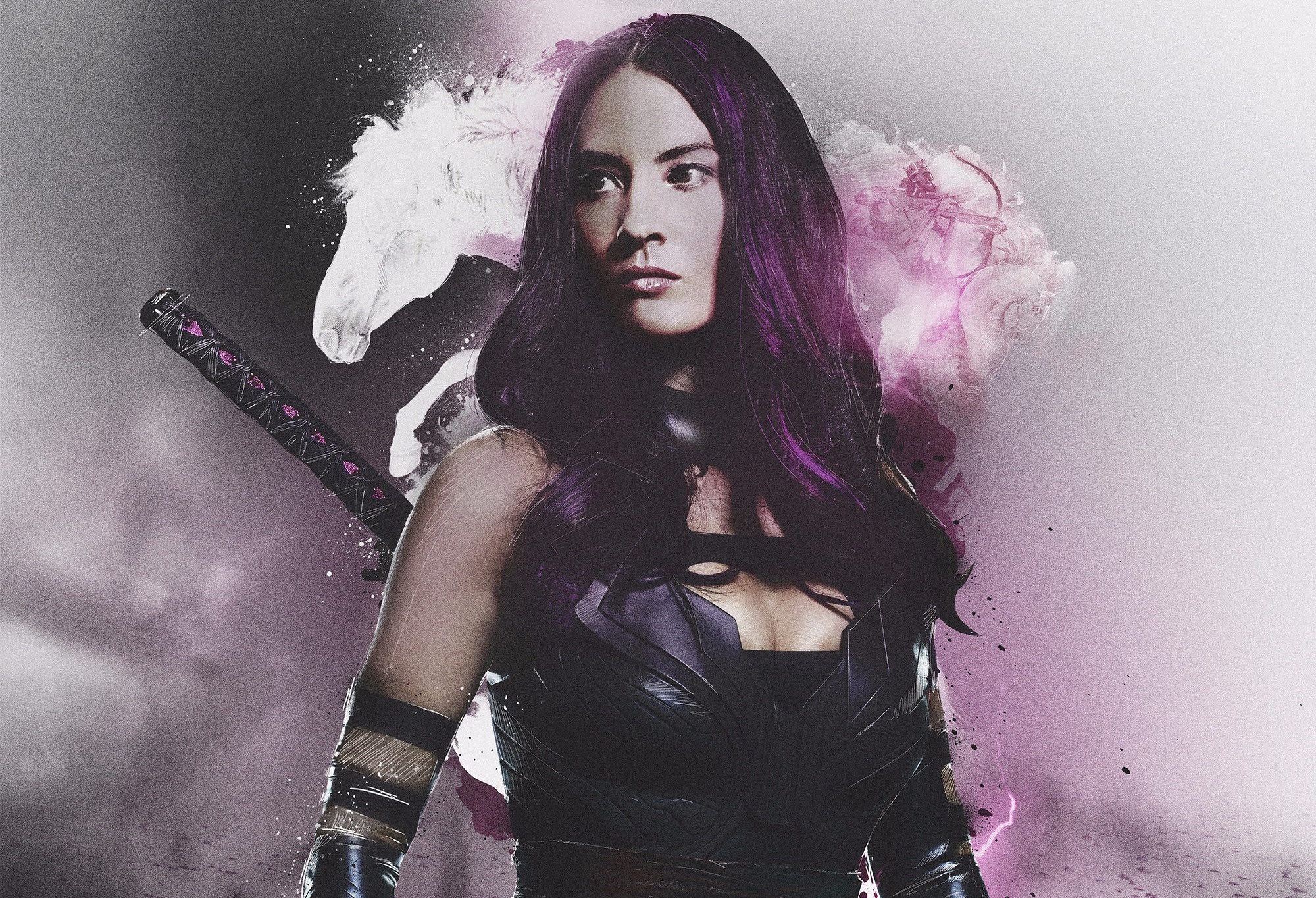 Olivia Munn as Psylocke from X-Men HD Wallpaper