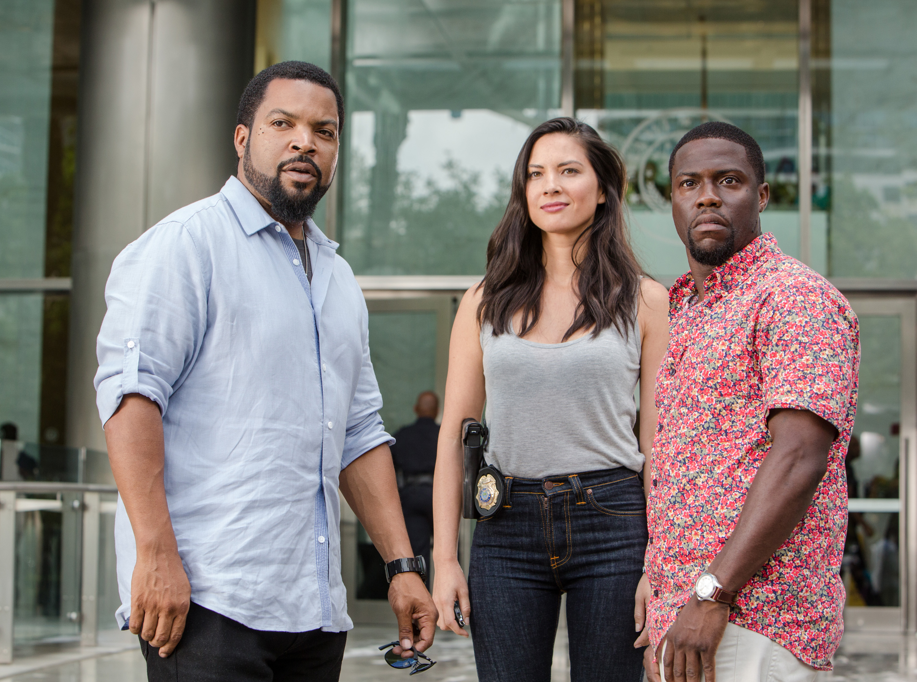 Ice Cube, Olivia Munn, and Kevin Hart HD Wallpaper