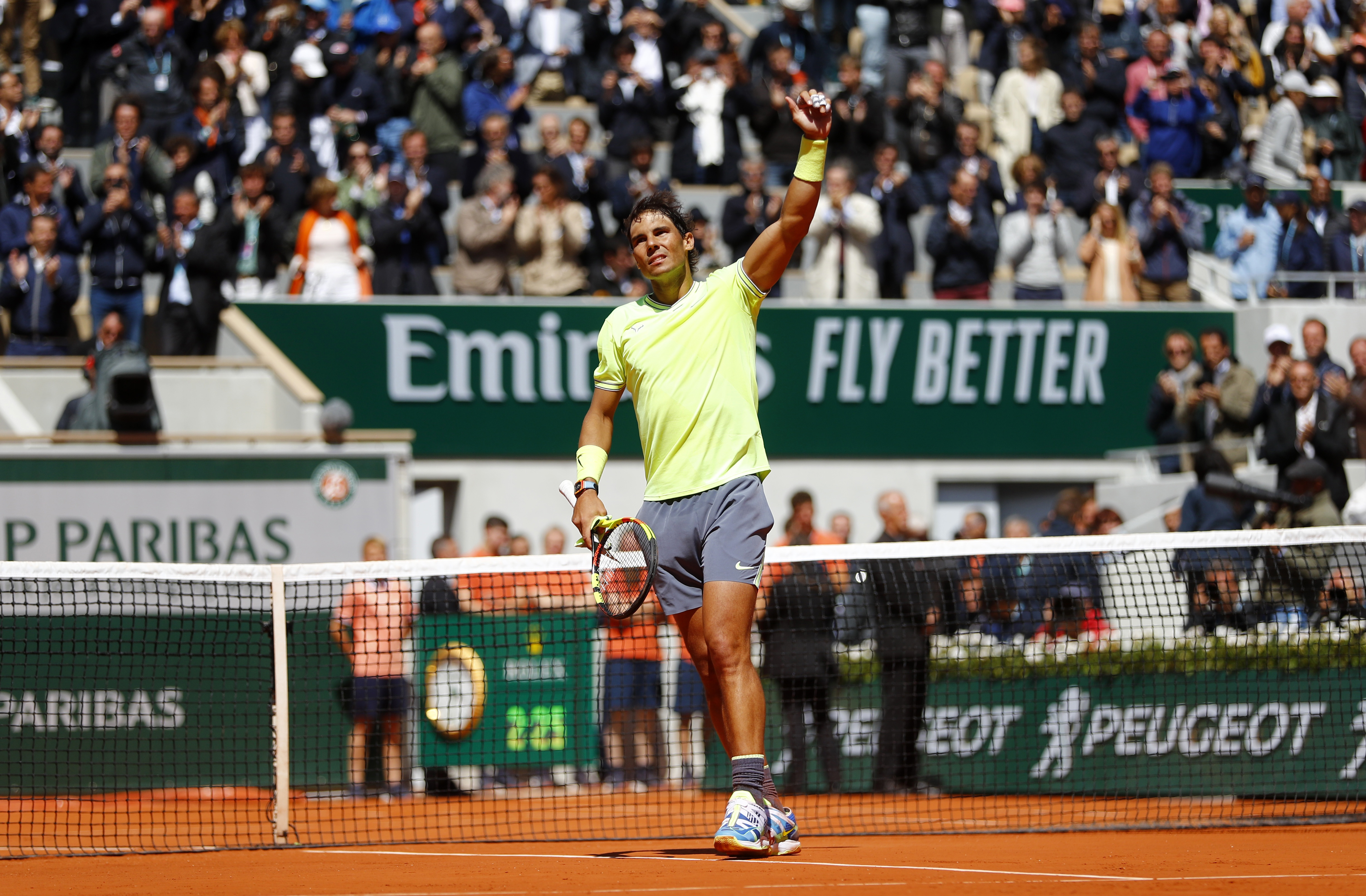 Rafael Nadal at the French Open HD Wallpaper