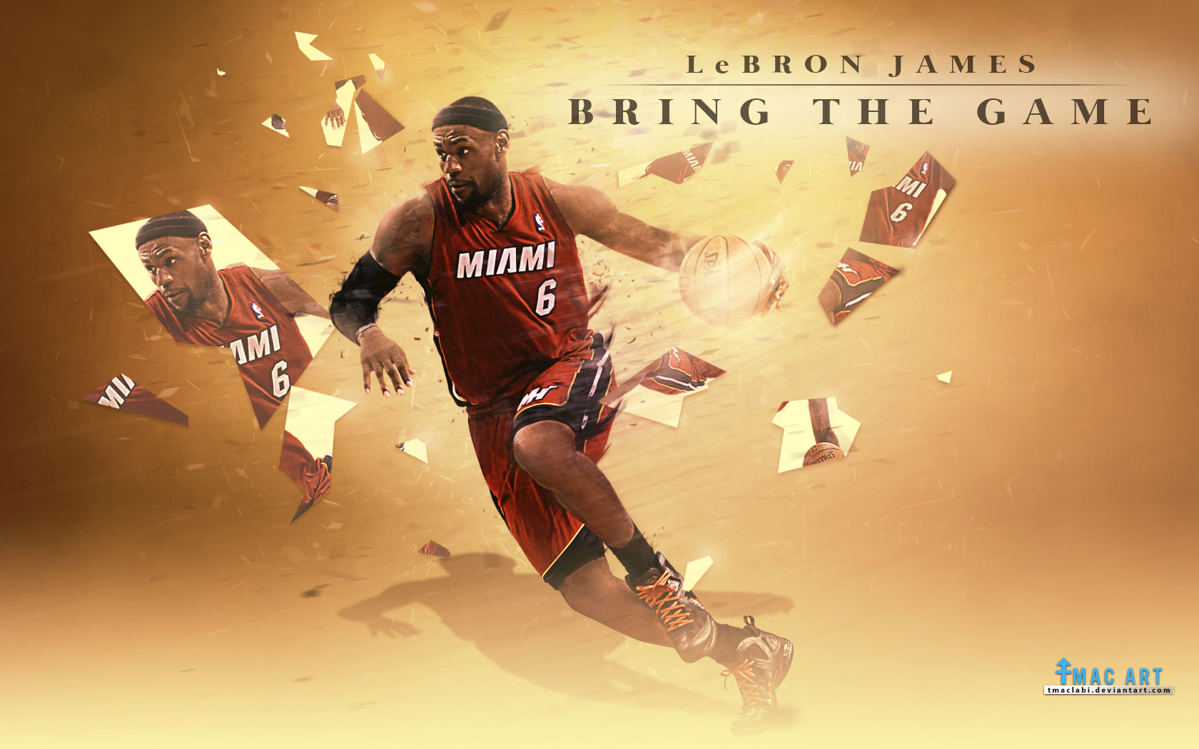 LeBron James Bring The Game Miami Heat HD Wallpaper