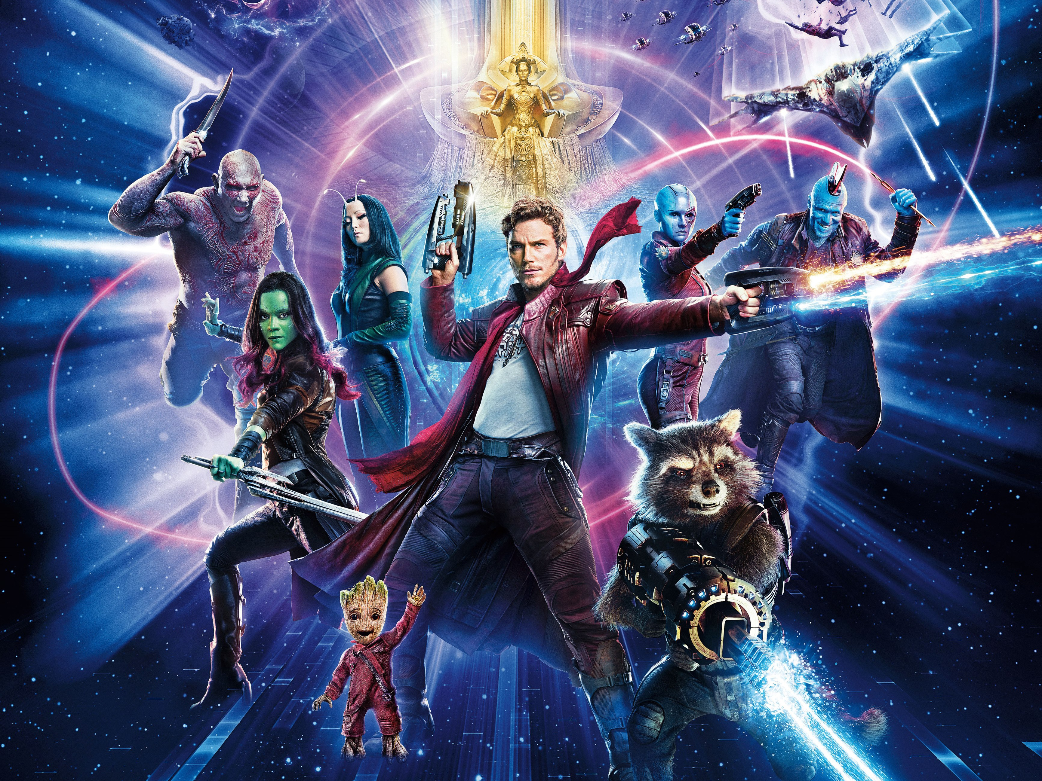 Guardians of the Galaxy characters in space HD Wallpaper