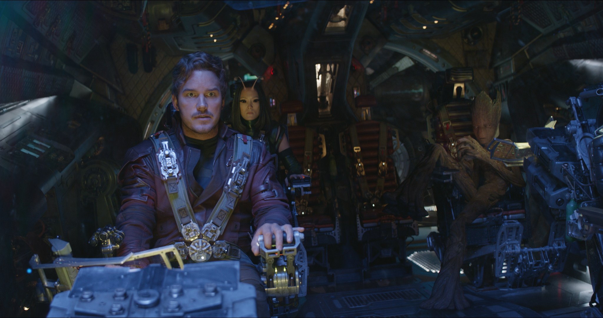 Star-Lord, Mantis, and Groot in the Milano HD Wallpaper