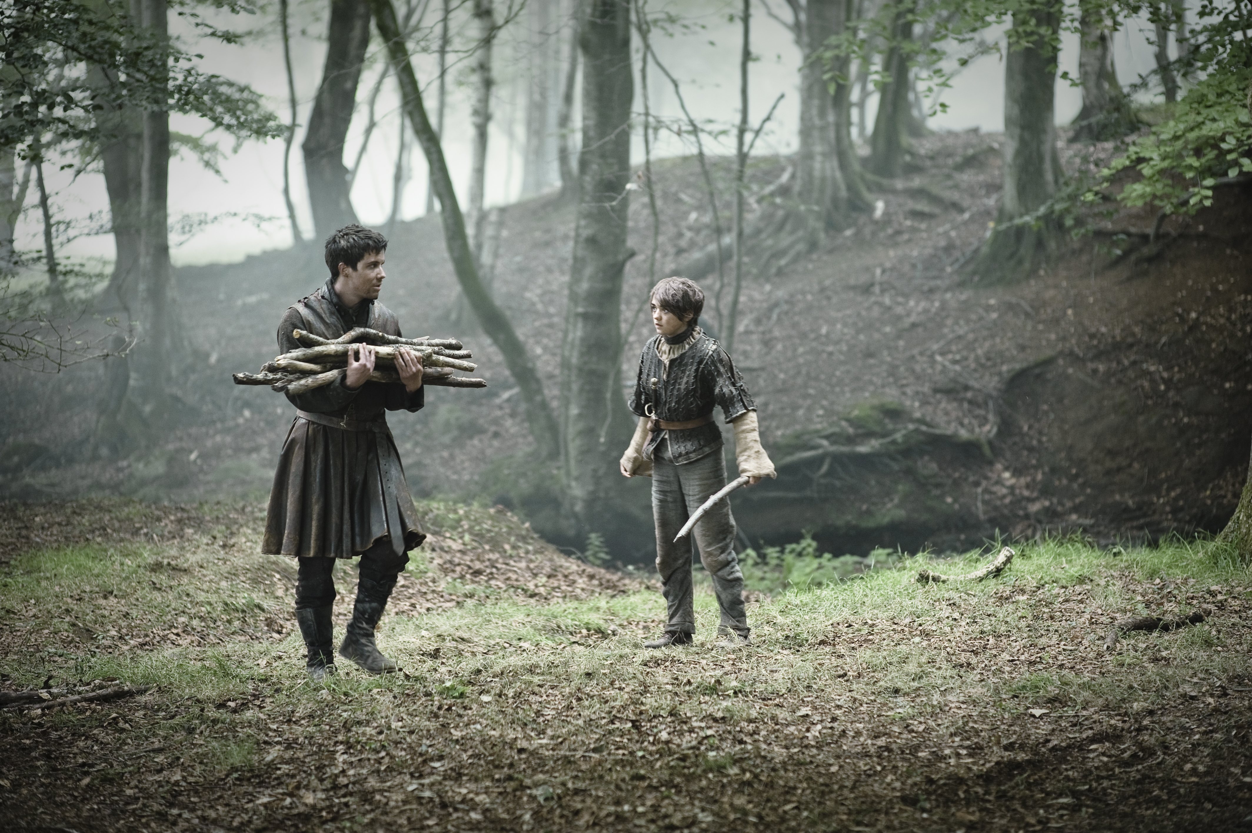 Joe Dempsie in a forest HD Wallpaper