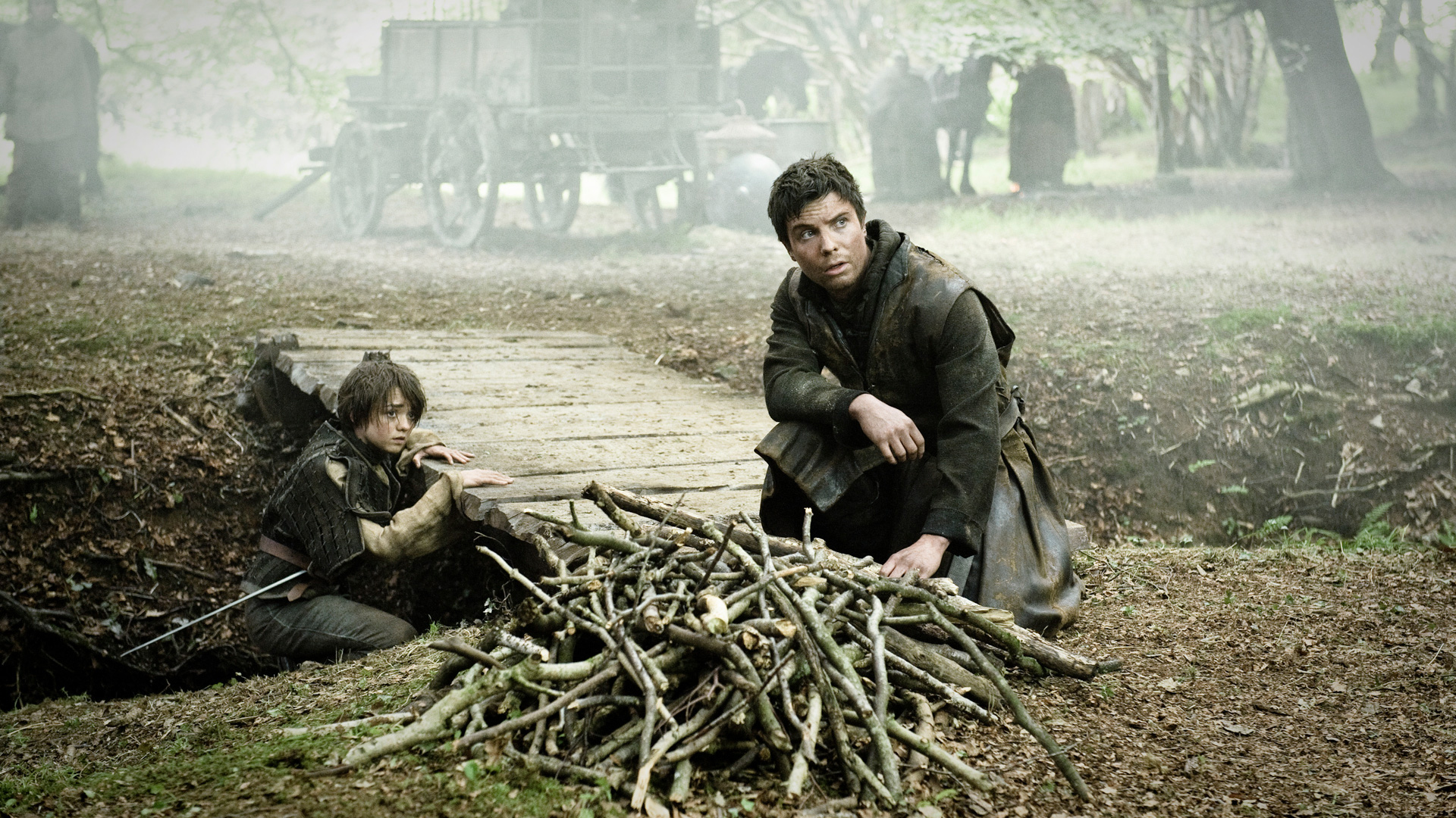 Gendry and Arya Stark from Game of Thrones HD Wallpaper
