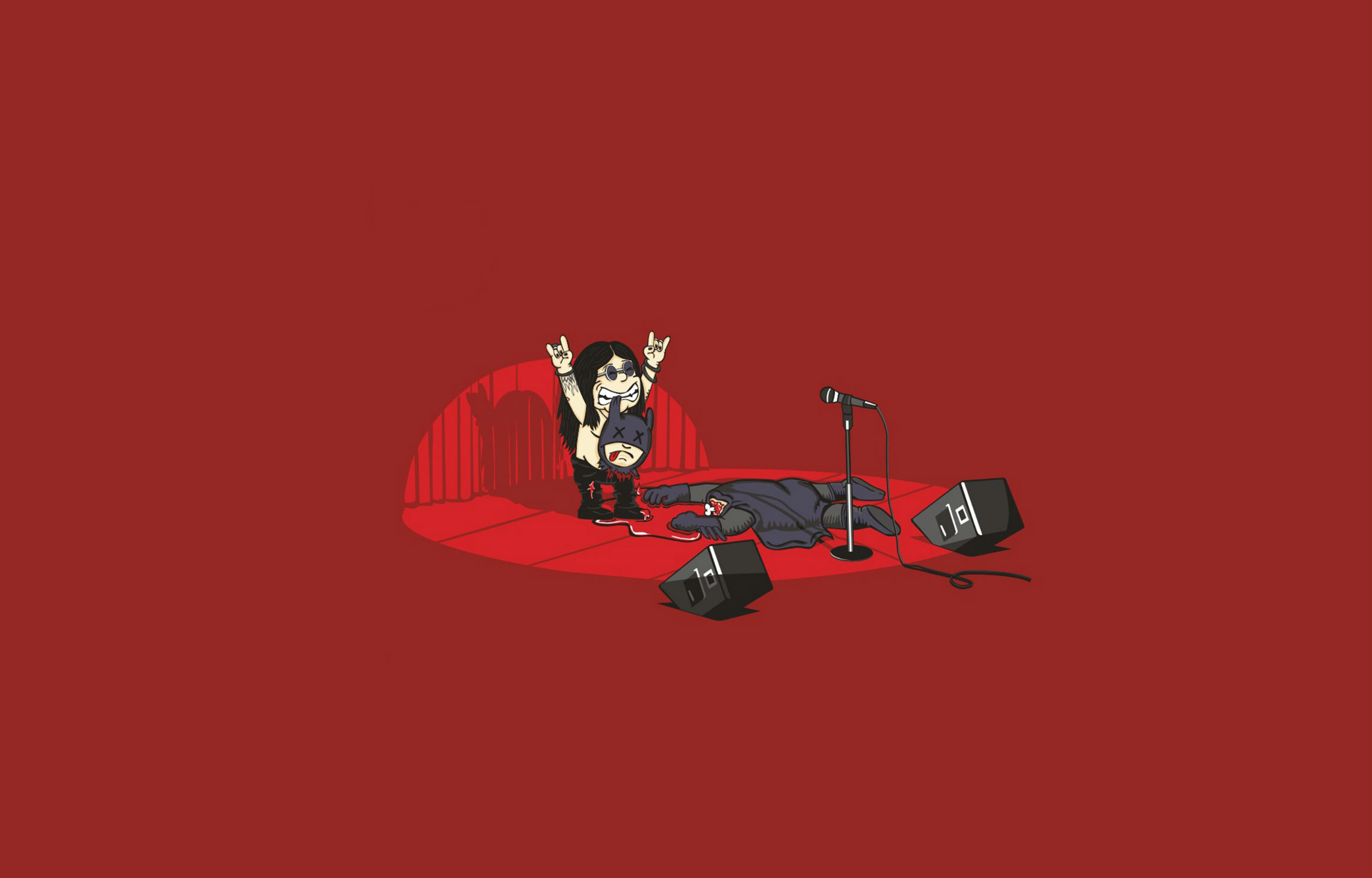 Ozzy Osbourne on stage HD Wallpaper