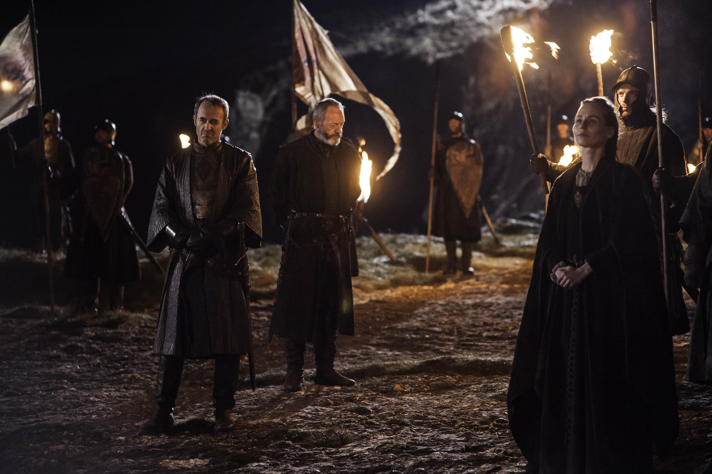 Stannis Baratheon and Melisandre from Game of Thrones HD Wallpaper