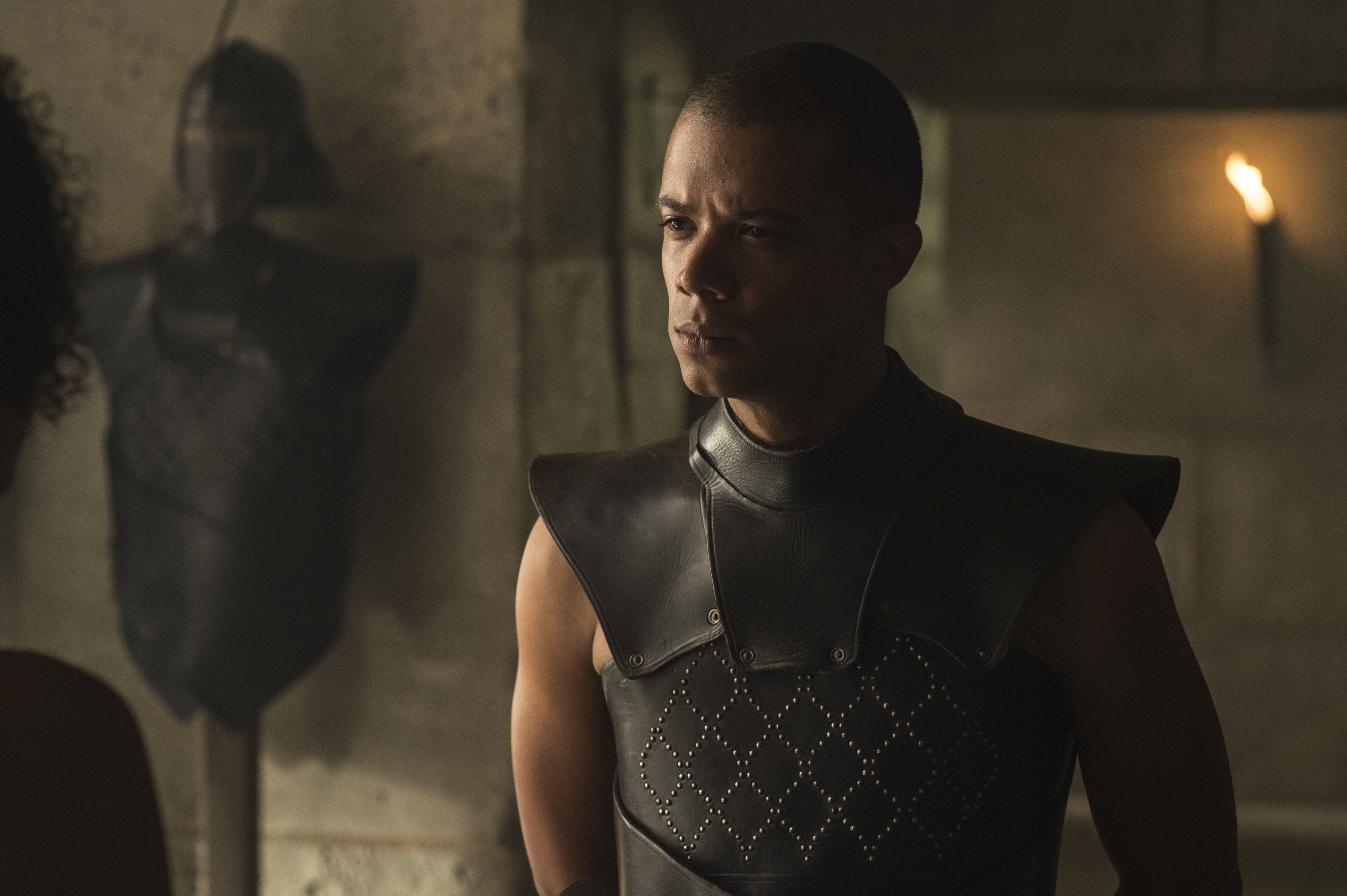 Jacob Anderson as Grey Worm in Game of Thrones HD Wallpaper