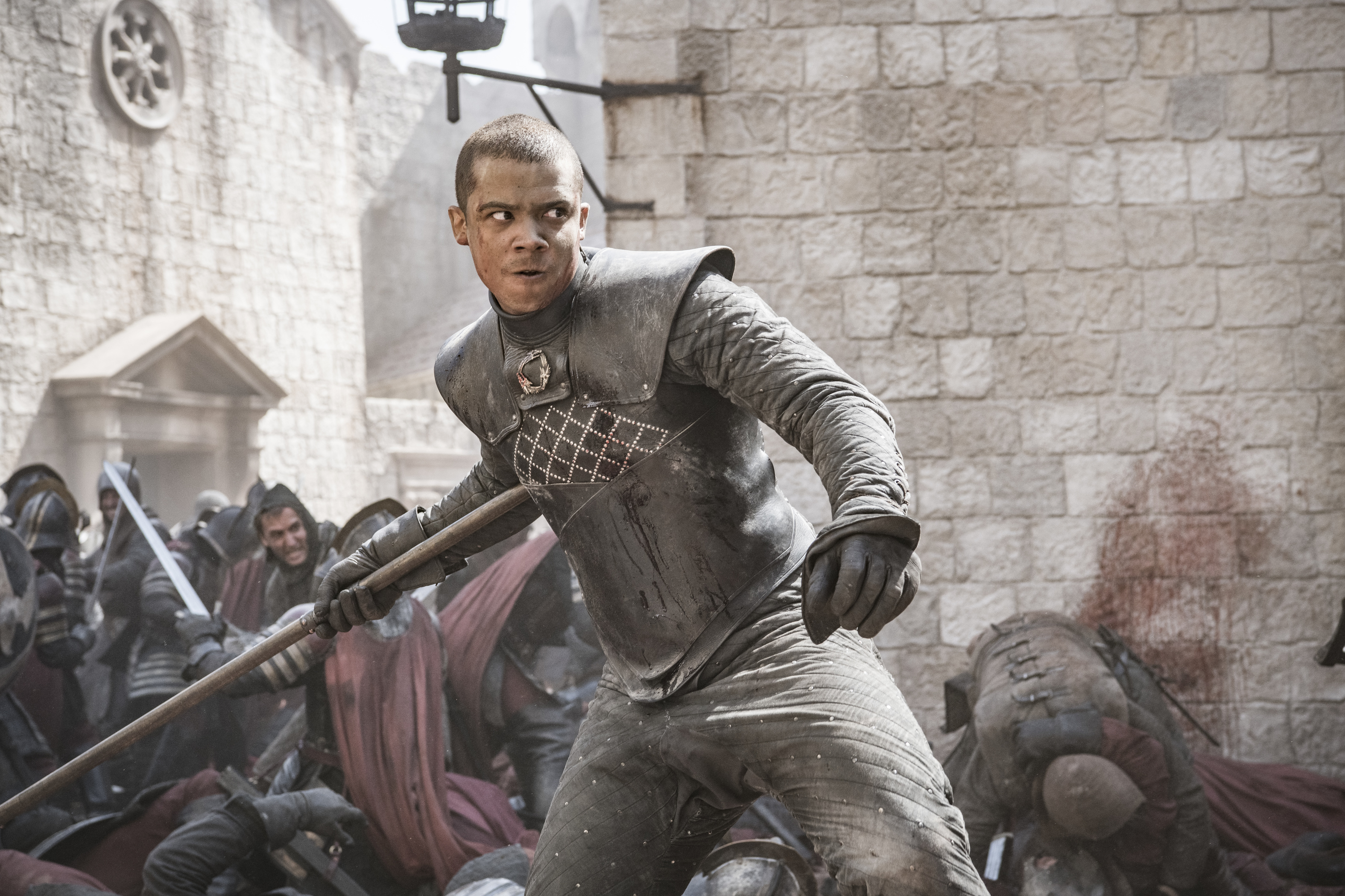 Grey Worm from Game of Thrones in battle HD Wallpaper