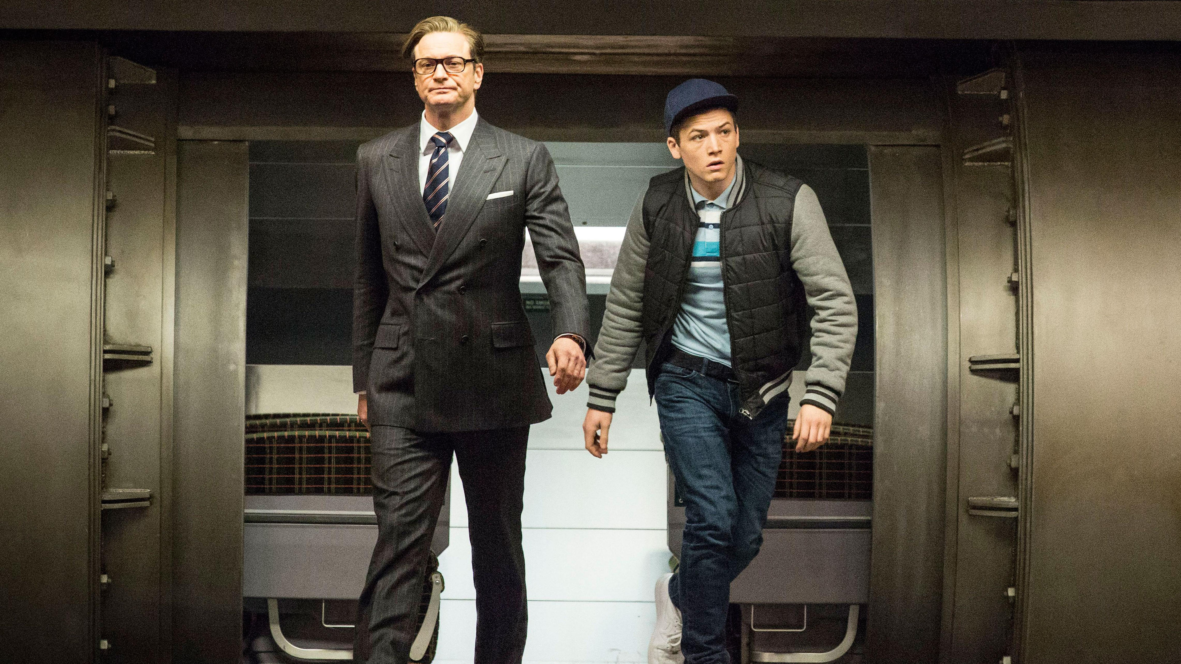 Colin Firth and Taron Egerton in Kingsman HD Wallpaper