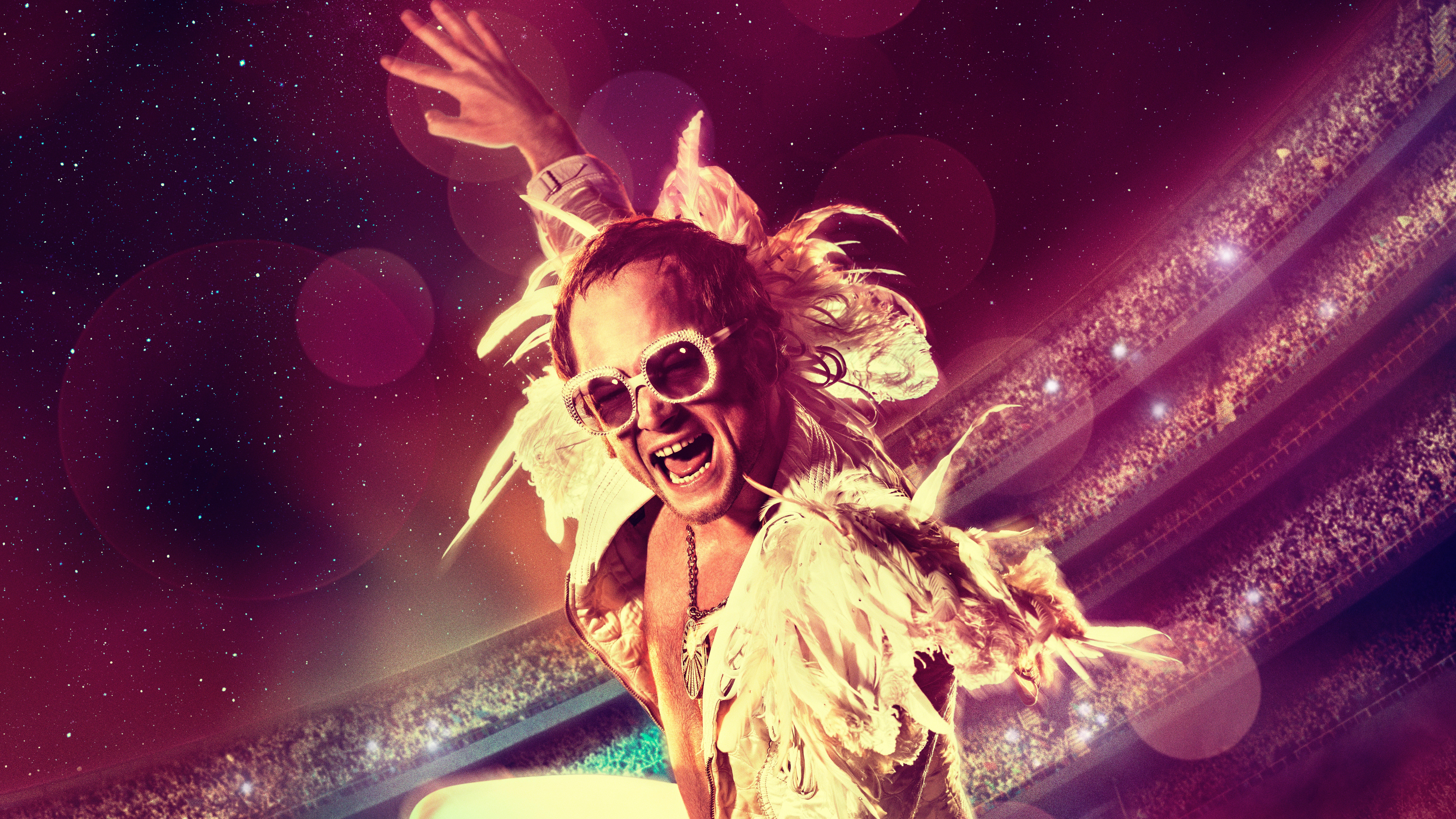 Taron Egerton as Elton John on stage HD Wallpaper
