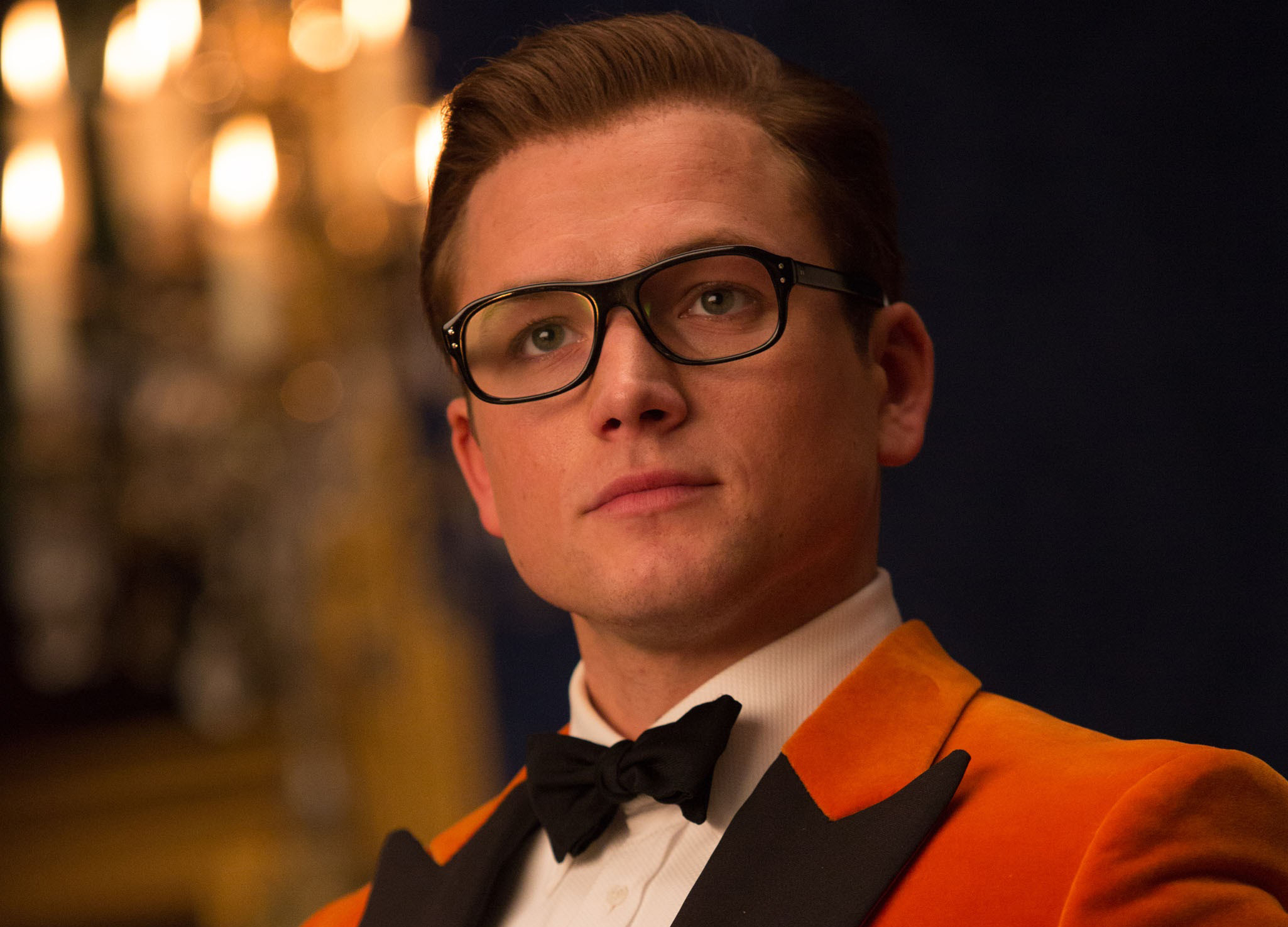 Taron Egerton in a tuxedo HD Wallpaper