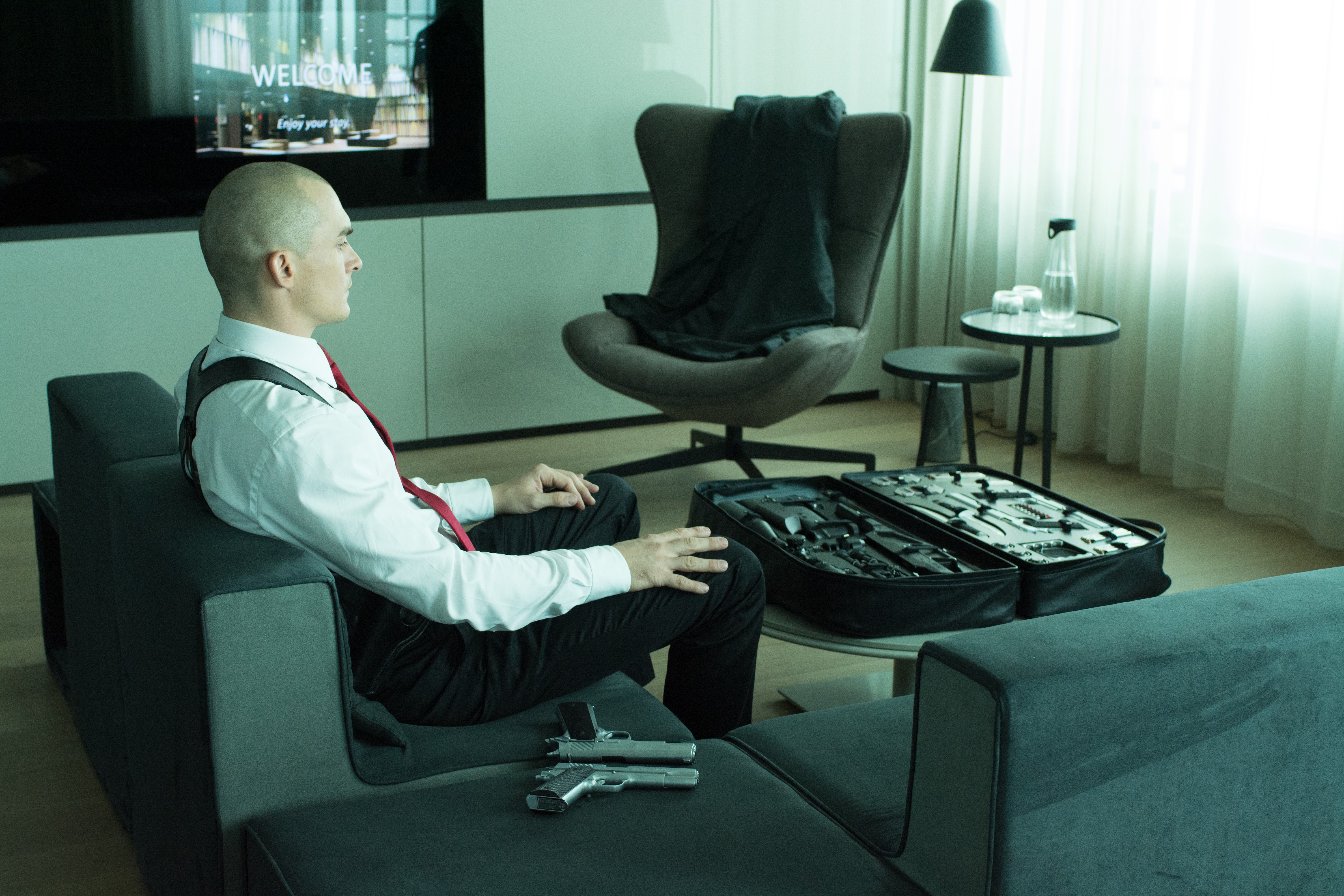 Rupert Friend as Agent 47 in Hitman HD Wallpaper