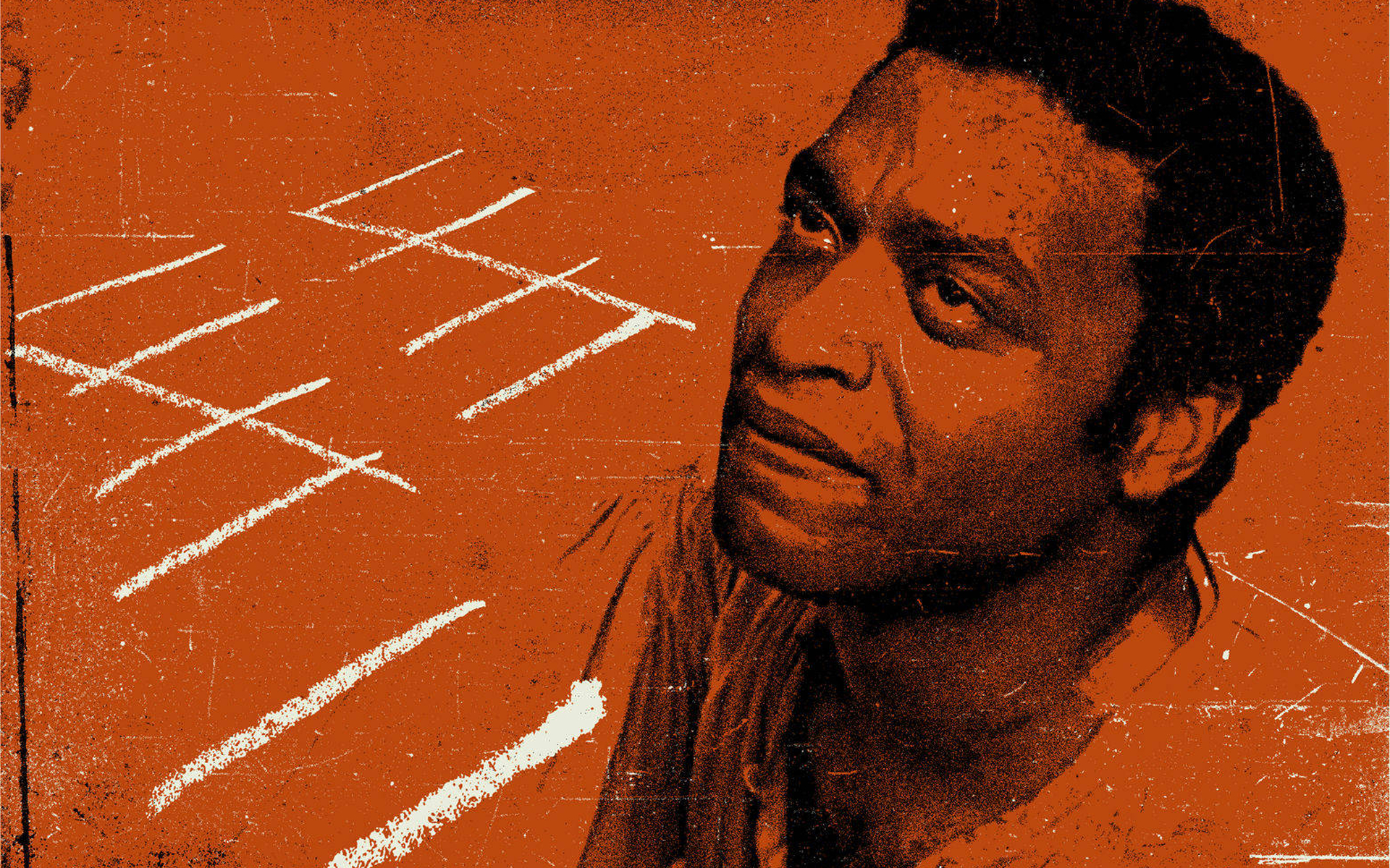 Chiwetel Ejiofor with tally marks HD Wallpaper