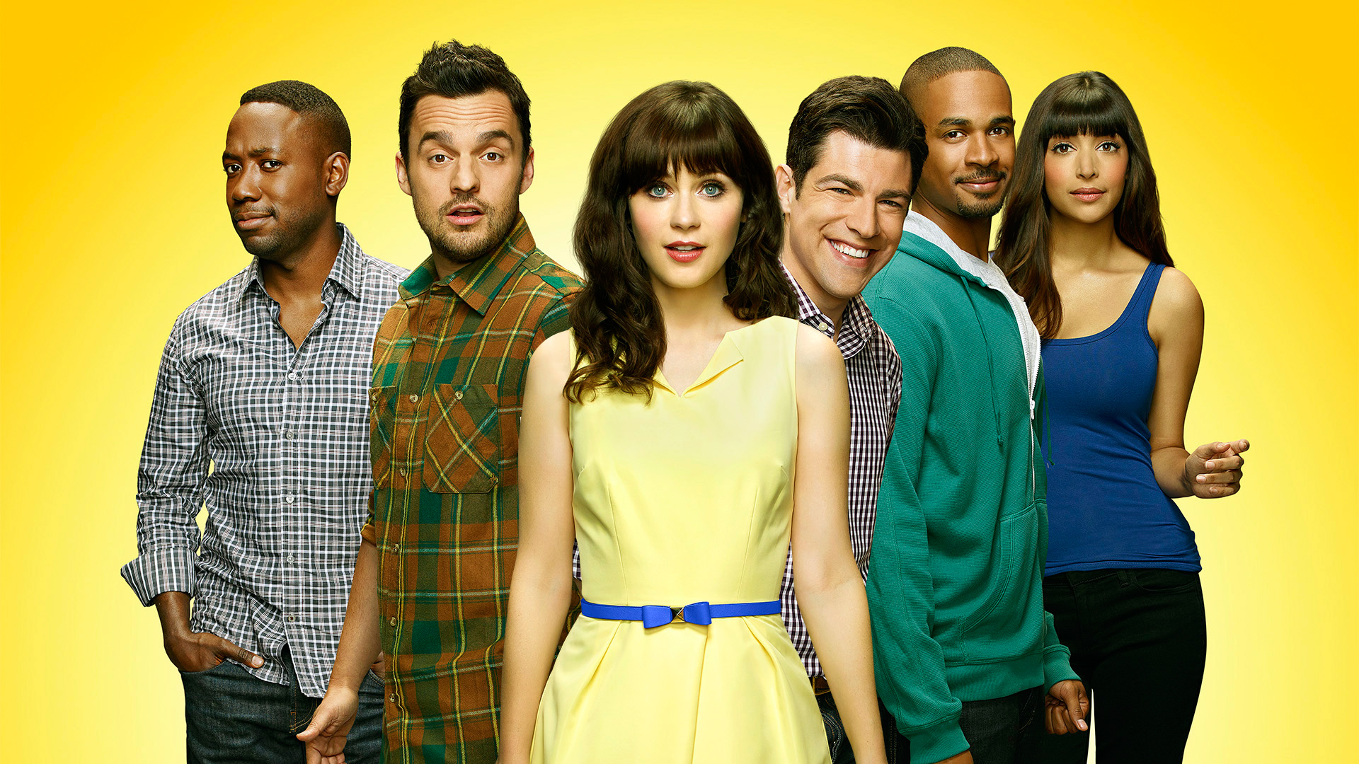 New Girl Cast Posing Together HD Wallpaper
