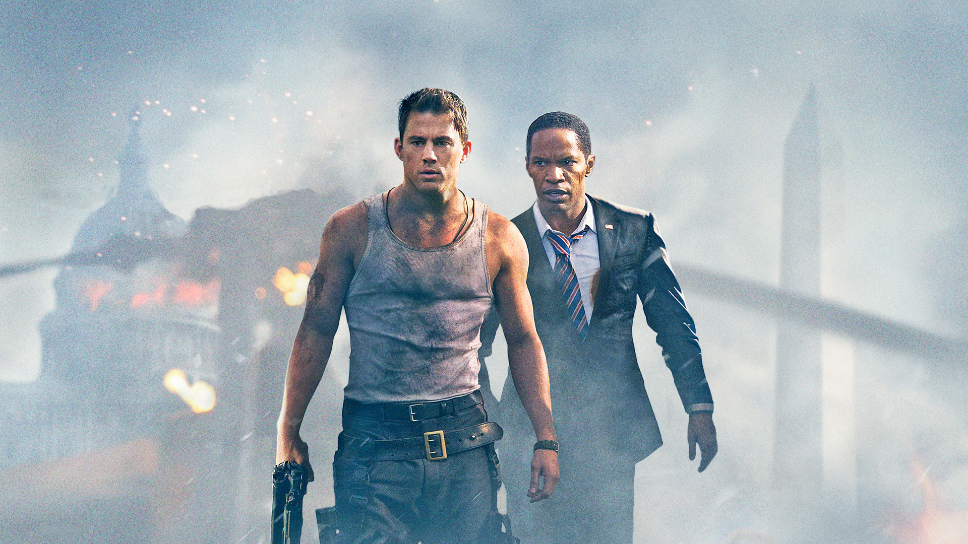 Channing Tatum and Jamie Foxx in White House Down HD Wallpaper