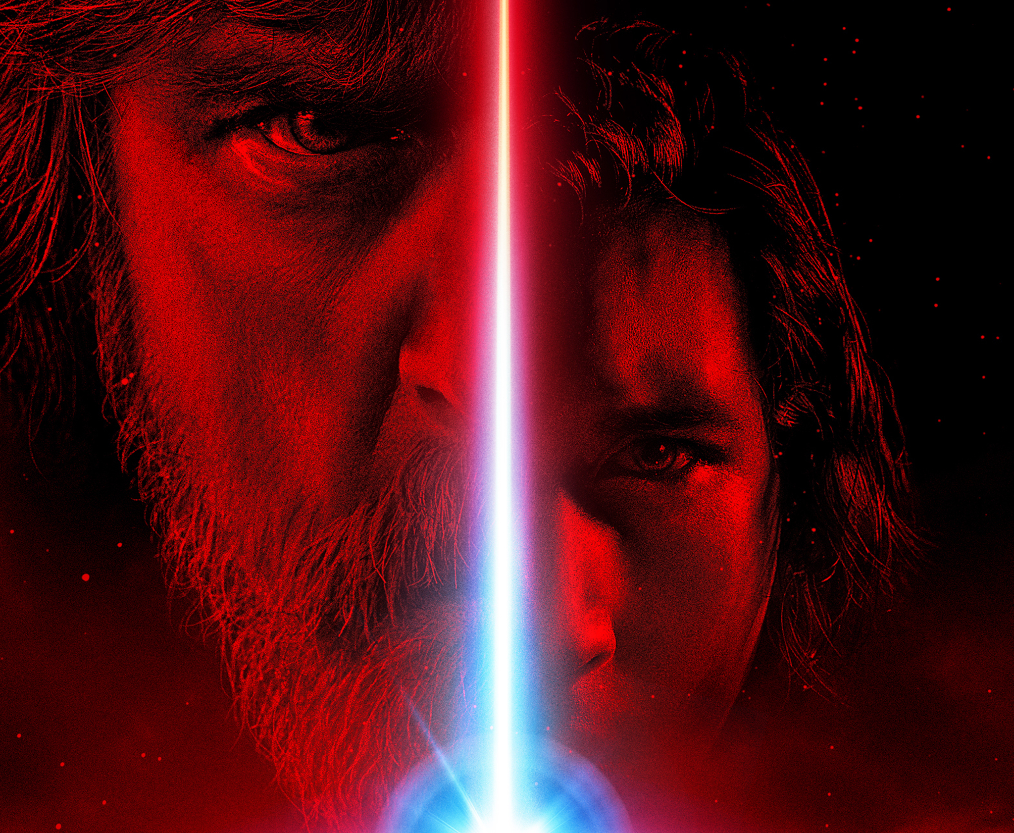 Luke Skywalker and Kylo Ren from Star Wars HD Wallpaper