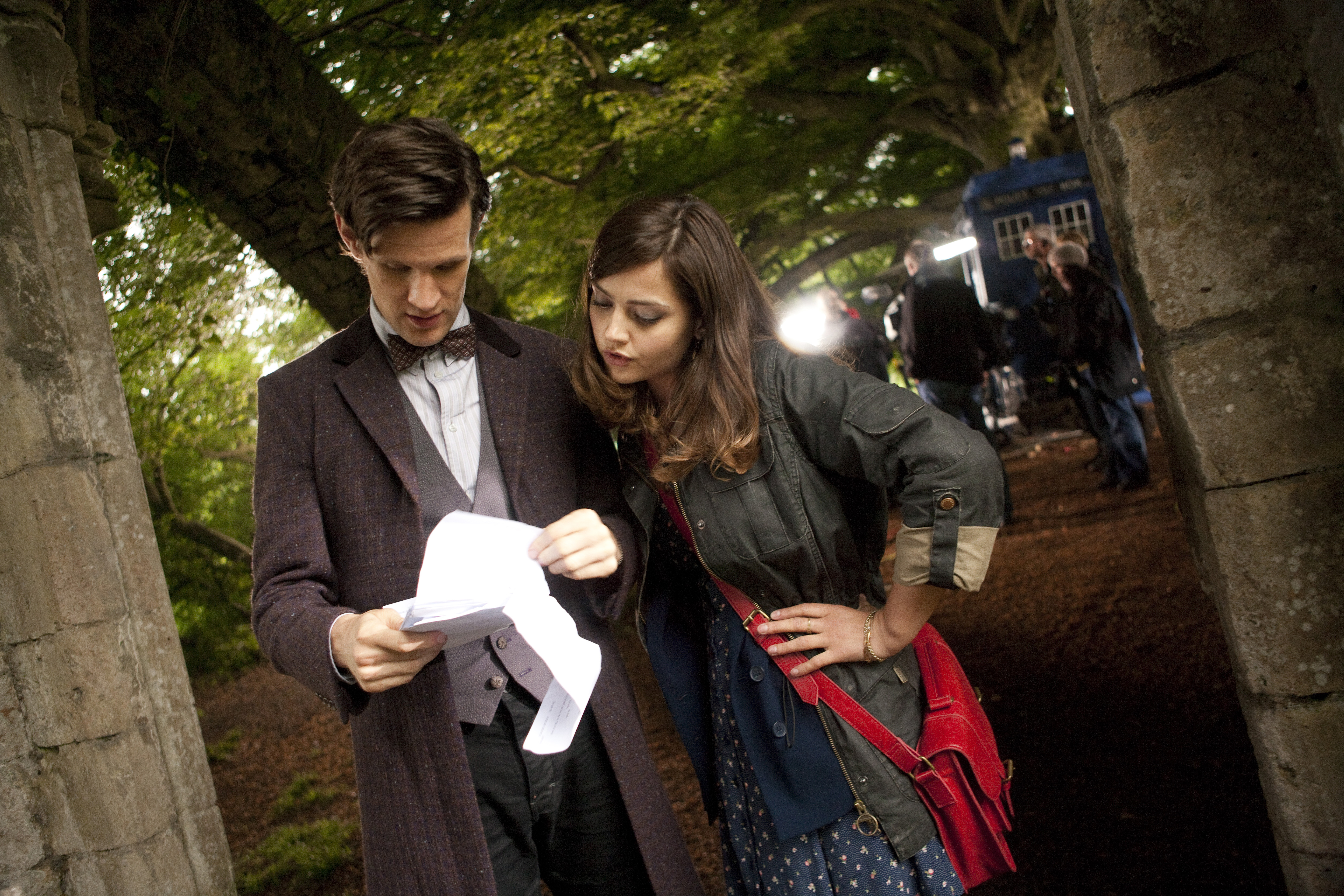 Matt Smith and Jenna Coleman from Doctor Who HD Wallpaper