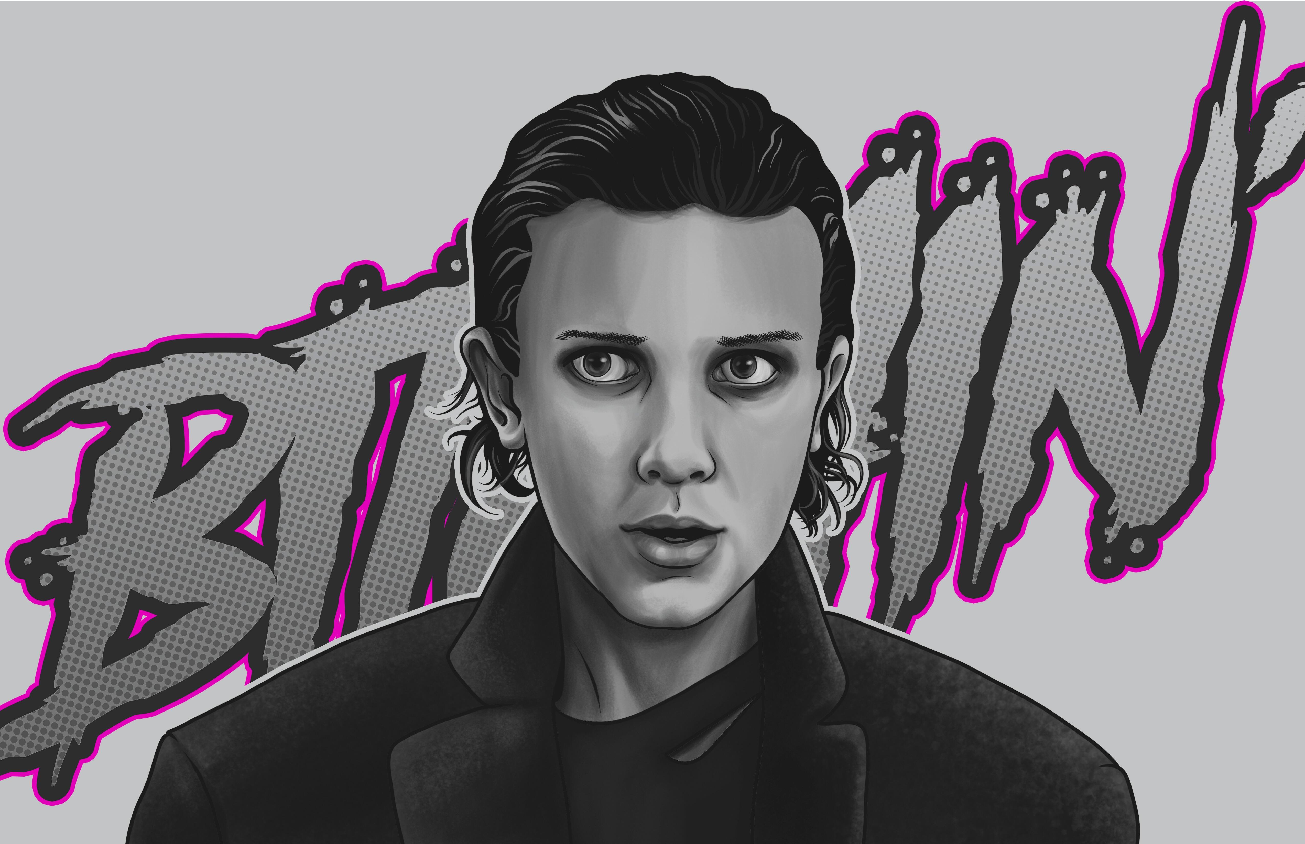 Millie Bobby Brown from Stranger Things HD Wallpaper
