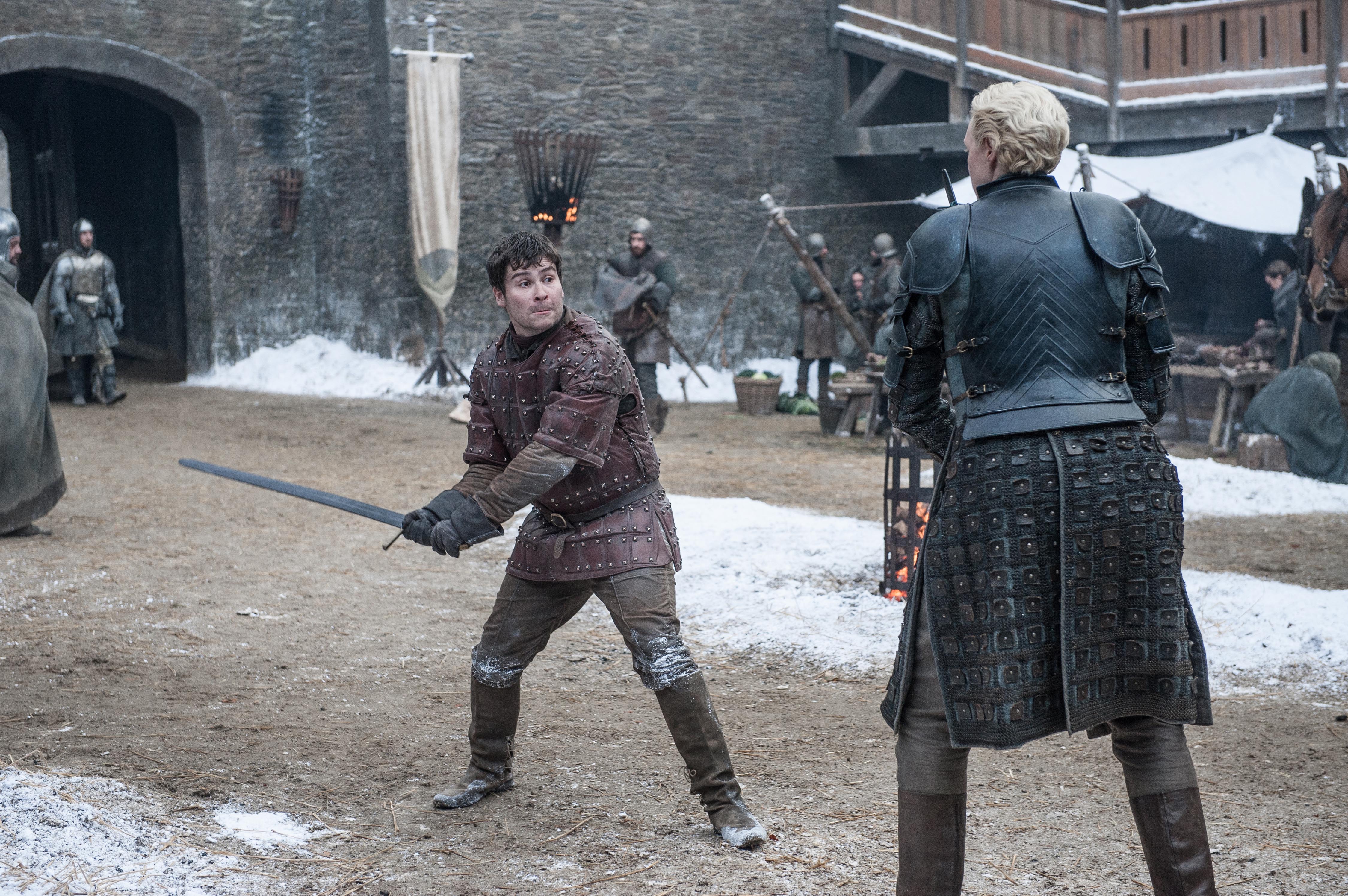 Podrick Payne and Brienne of Tarth from Game of Thrones HD Wallpaper