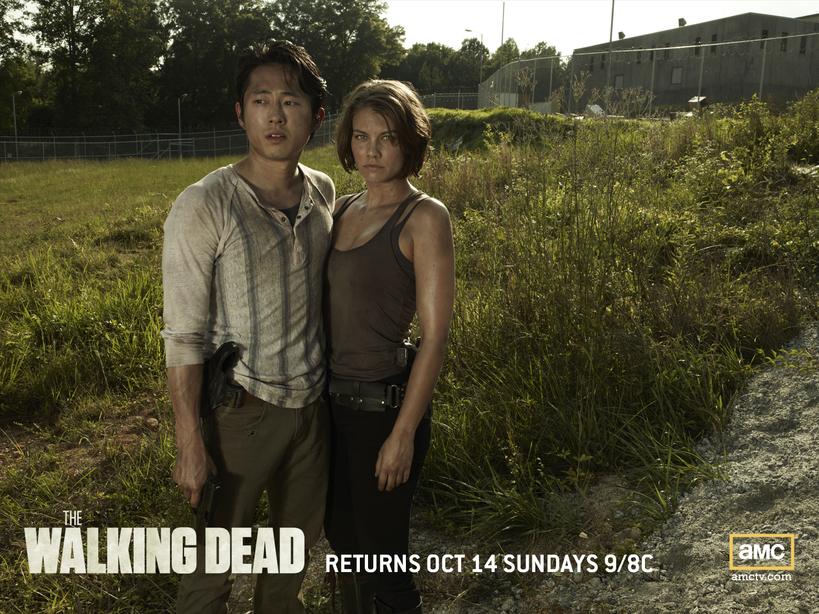 Glenn and Maggie from The Walking Dead HD Wallpaper