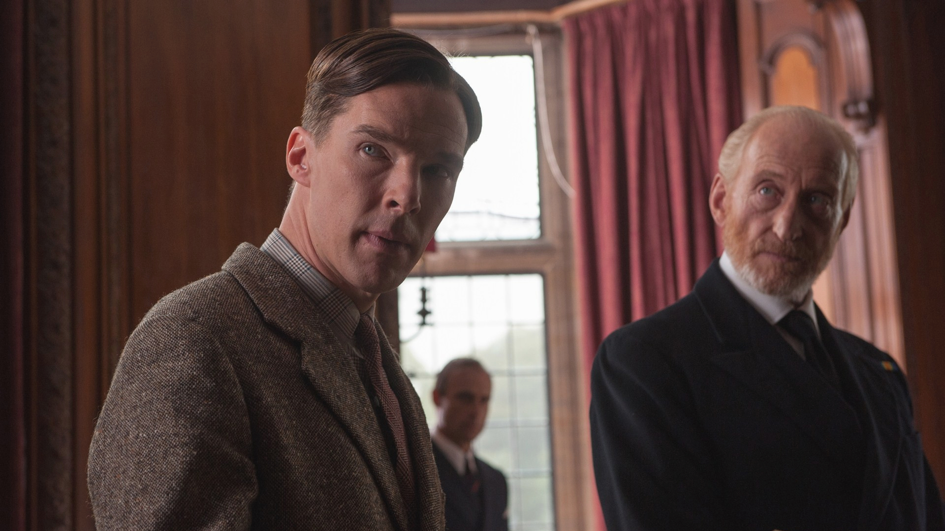 Benedict Cumberbatch and Charles Dance in a room HD Wallpaper