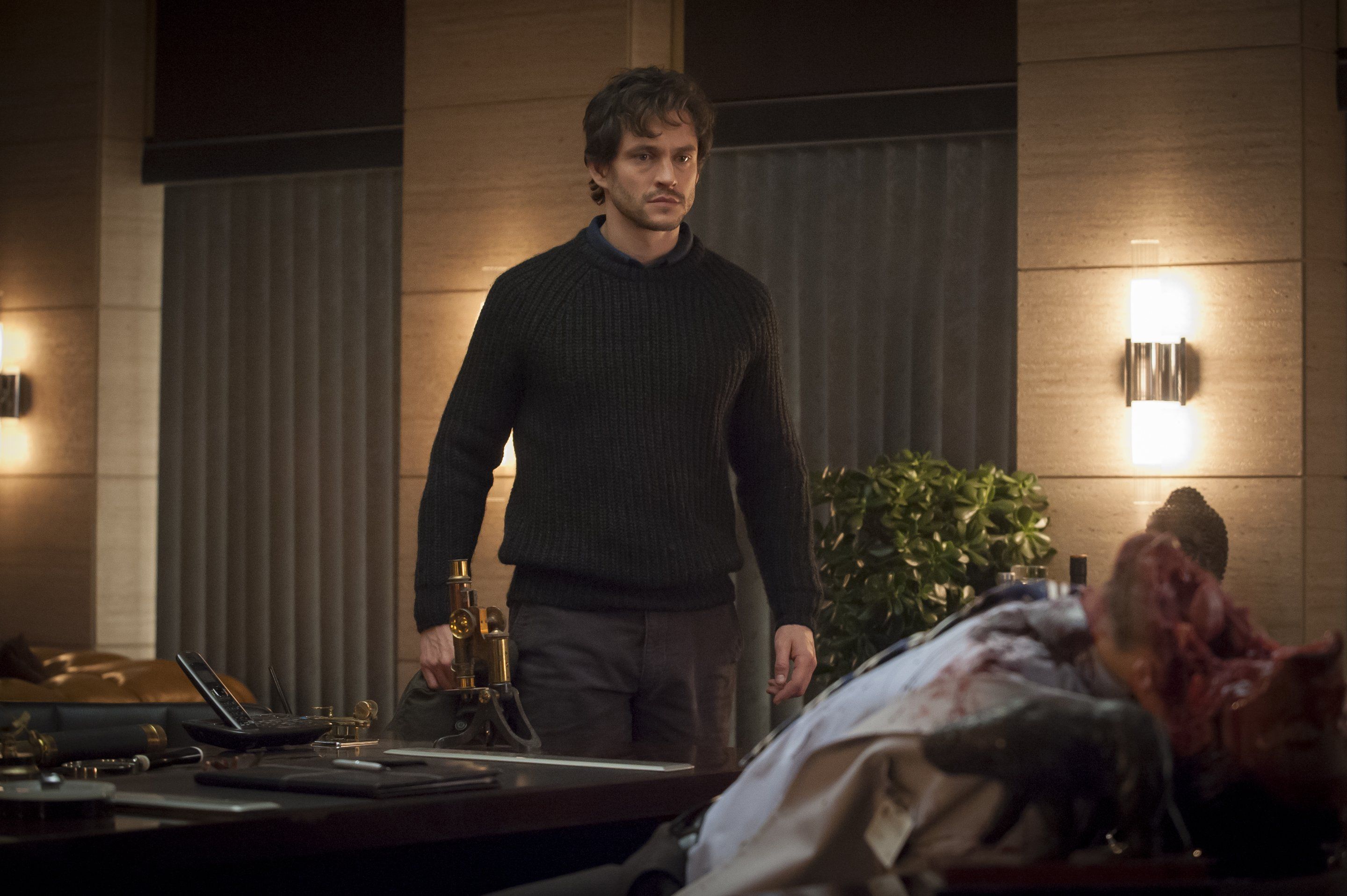 Hugh Dancy in a dark sweater HD Wallpaper
