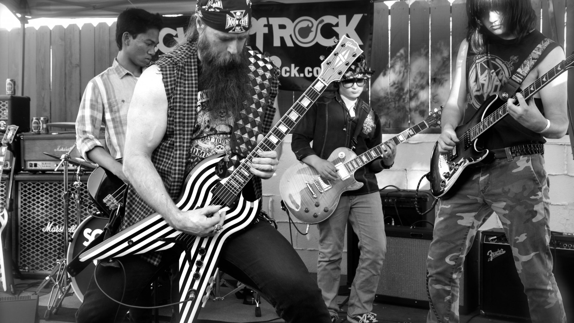 Band performing with Zakk Wylde HD Wallpaper
