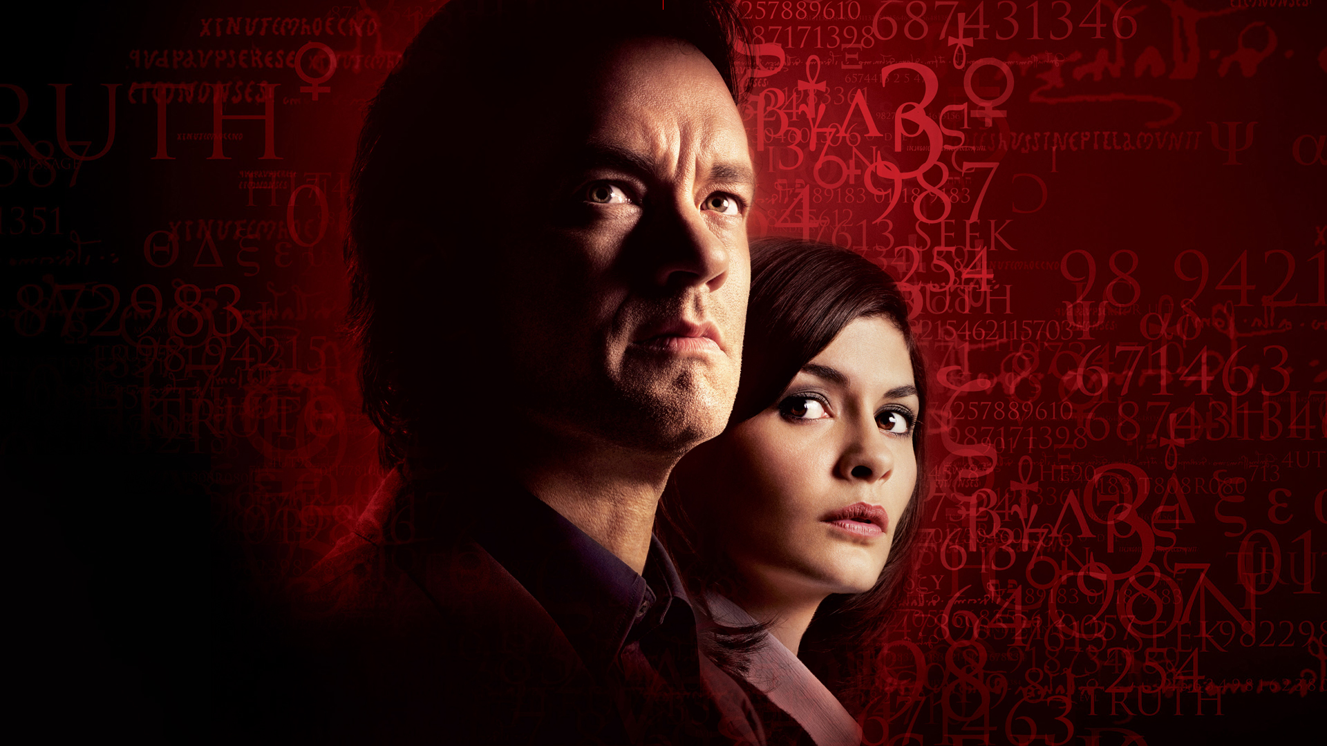 Tom Hanks and Audrey Tautou in The Da Vinci Code HD Wallpaper