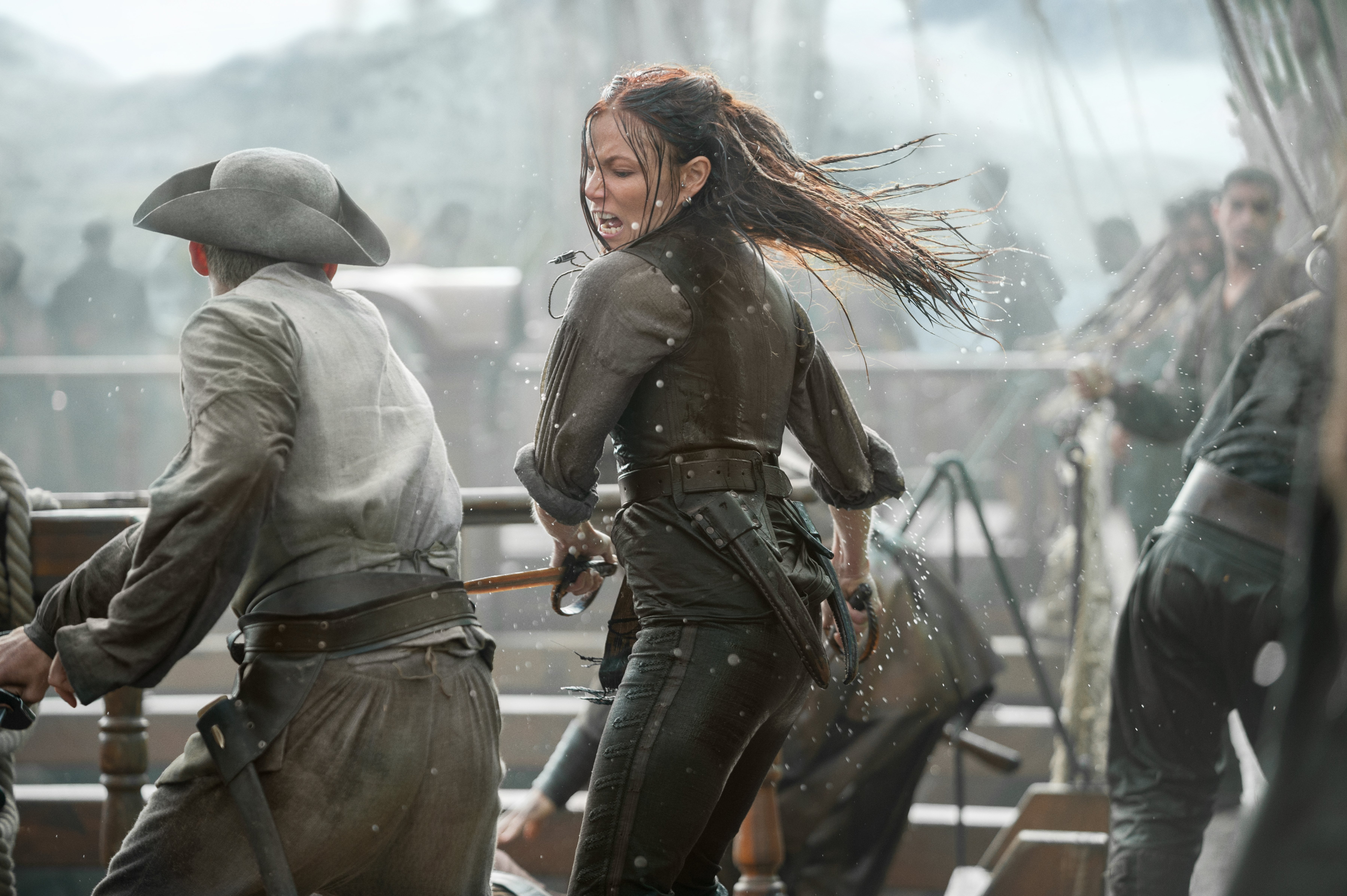 Clara Paget in a pirate battle HD Wallpaper