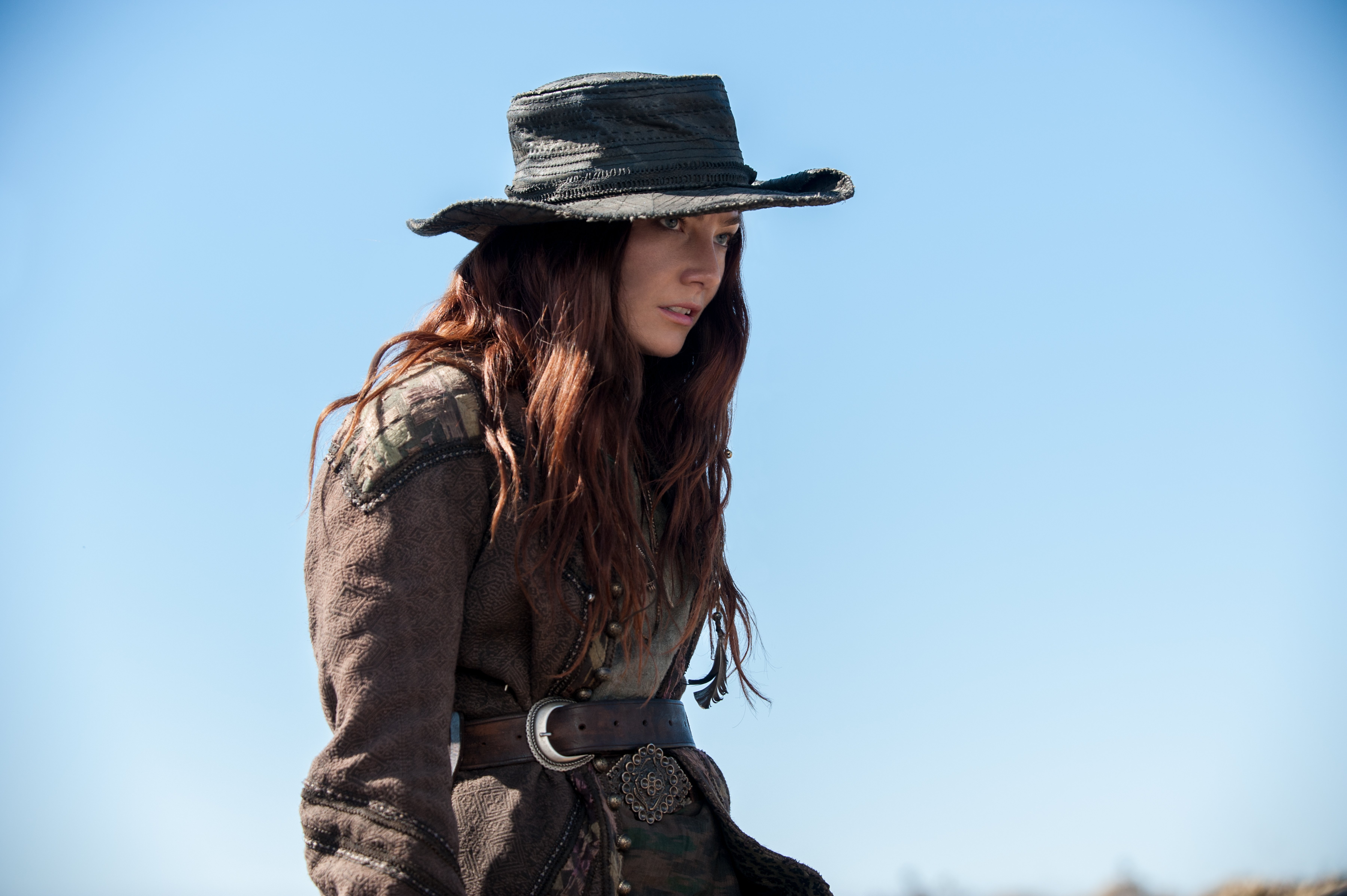 Clara Paget in a hat and costume HD Wallpaper