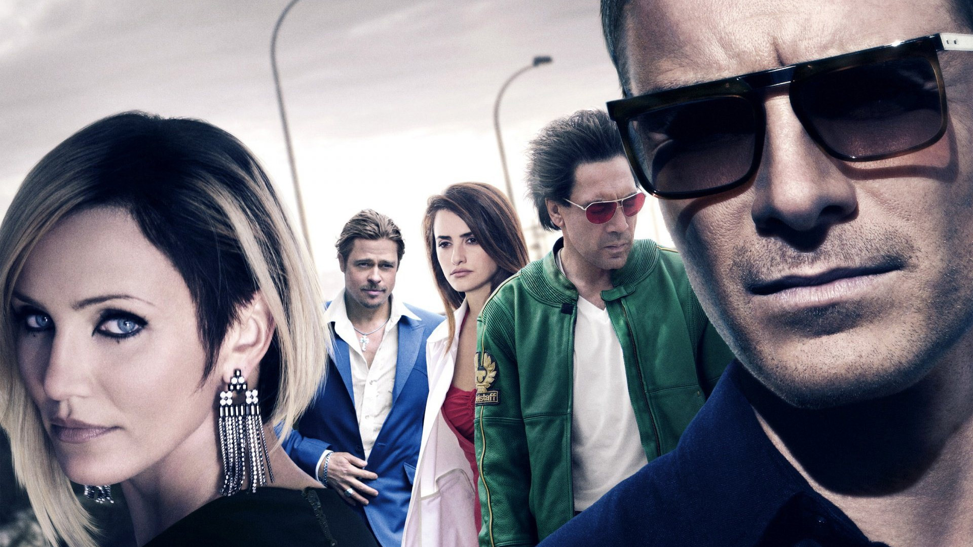 Javier Bardem, Brad Pitt, Penélope Cruz, Cameron Diaz HD Wallpaper