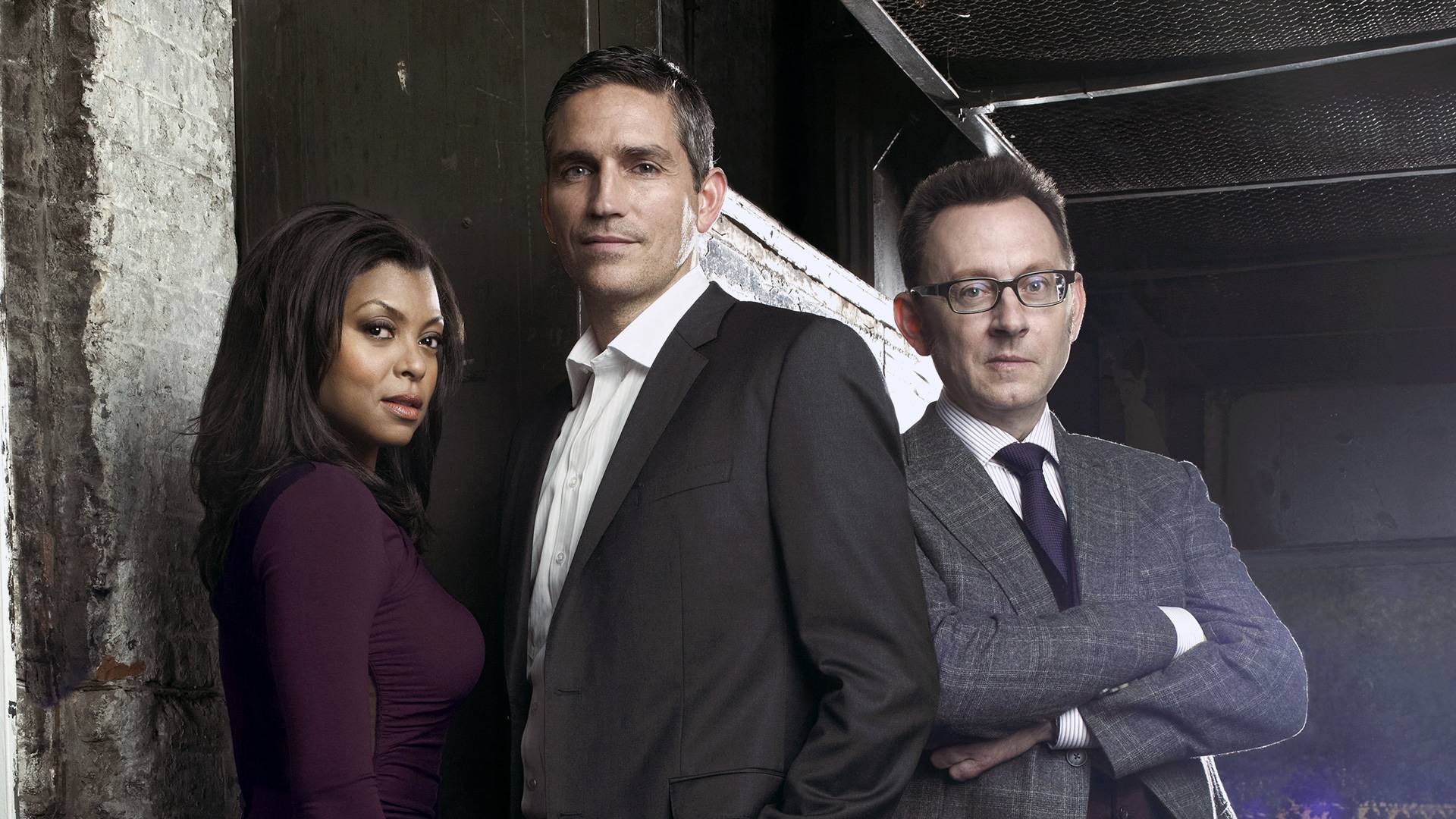 Jim Caviezel and co-stars from Person of Interest HD Wallpaper